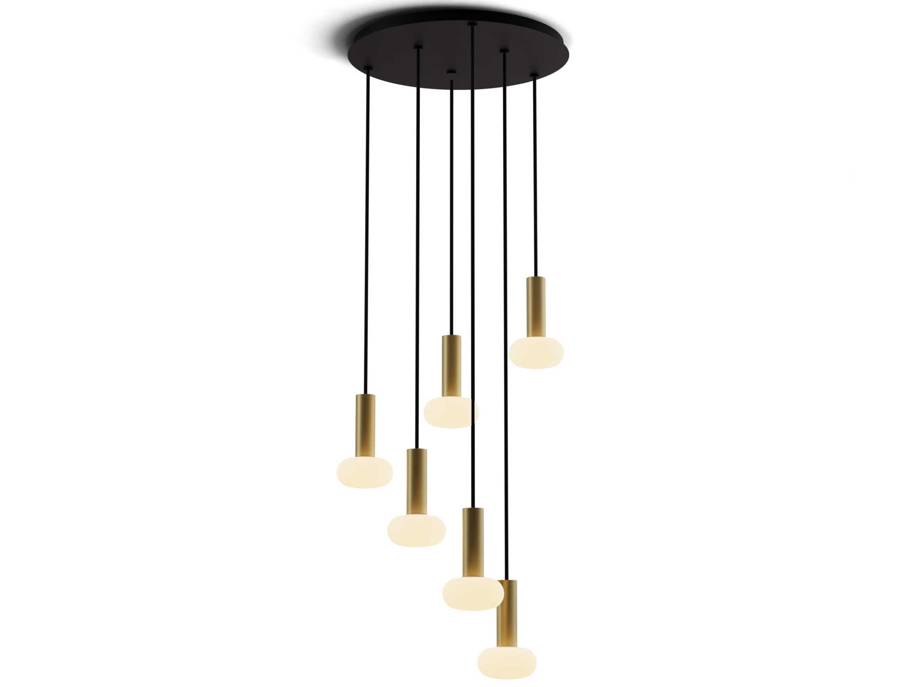 Koncept Combi Brass Cylinder Pendant