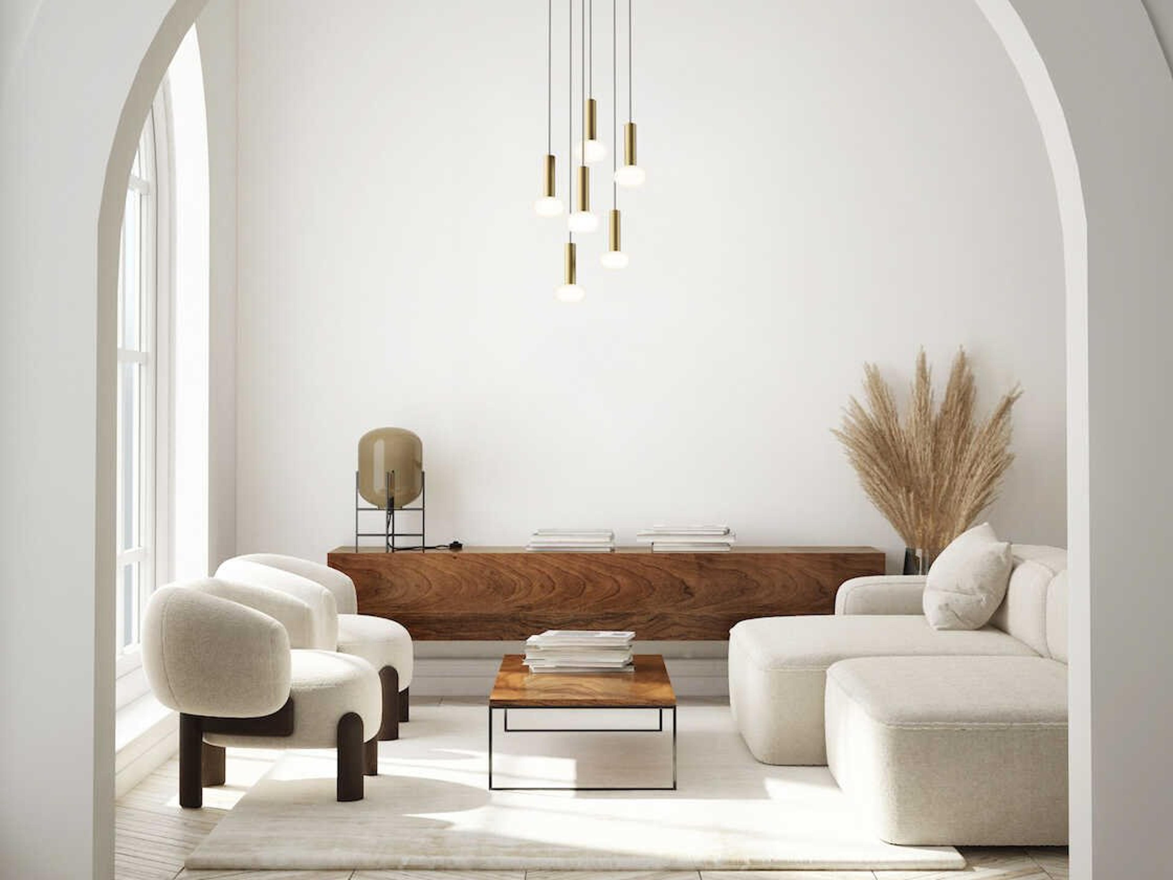 Koncept Combi Brass Cylinder Pendant