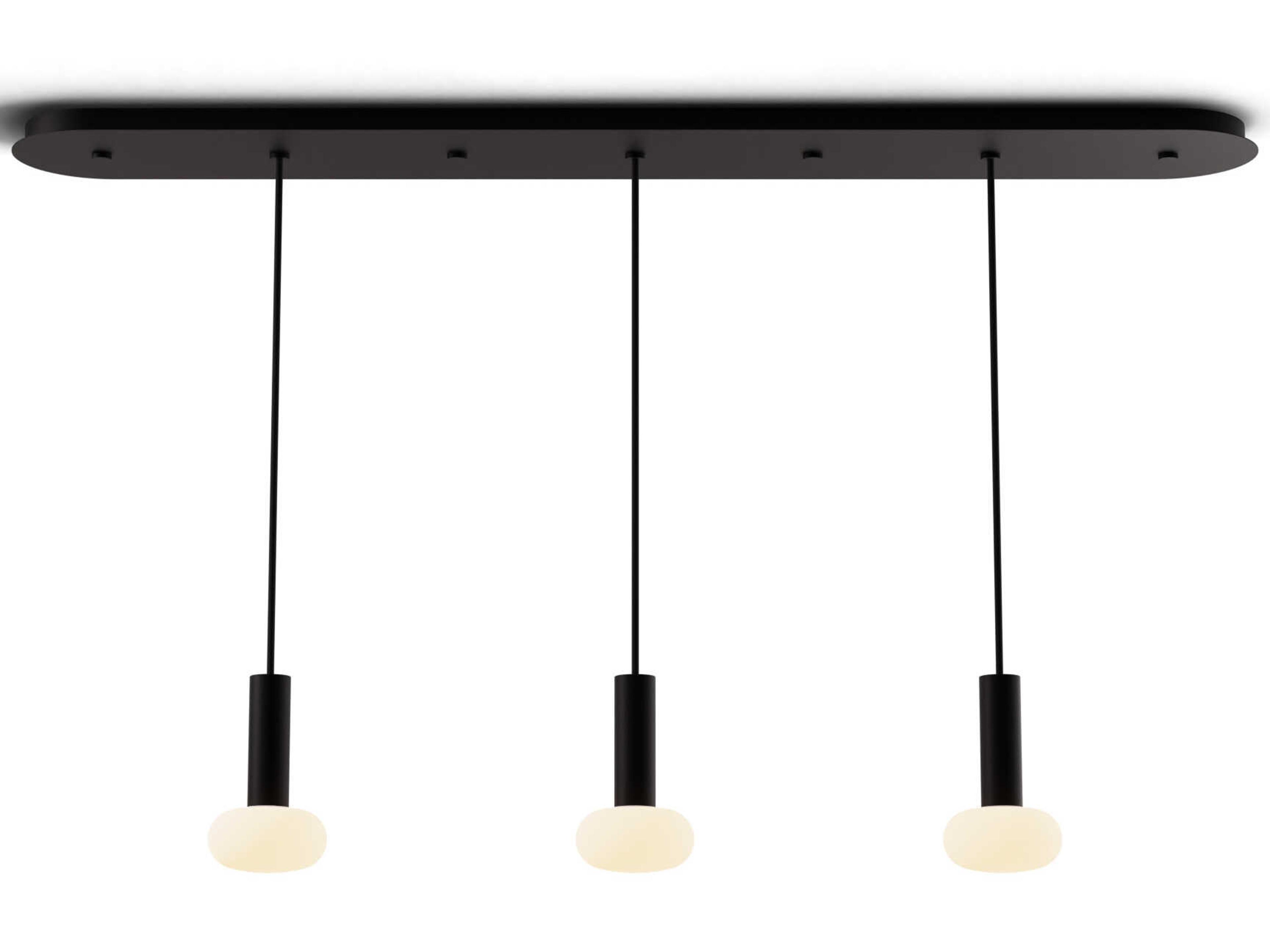 Koncept Combi Matte Black Linear Island Pendant