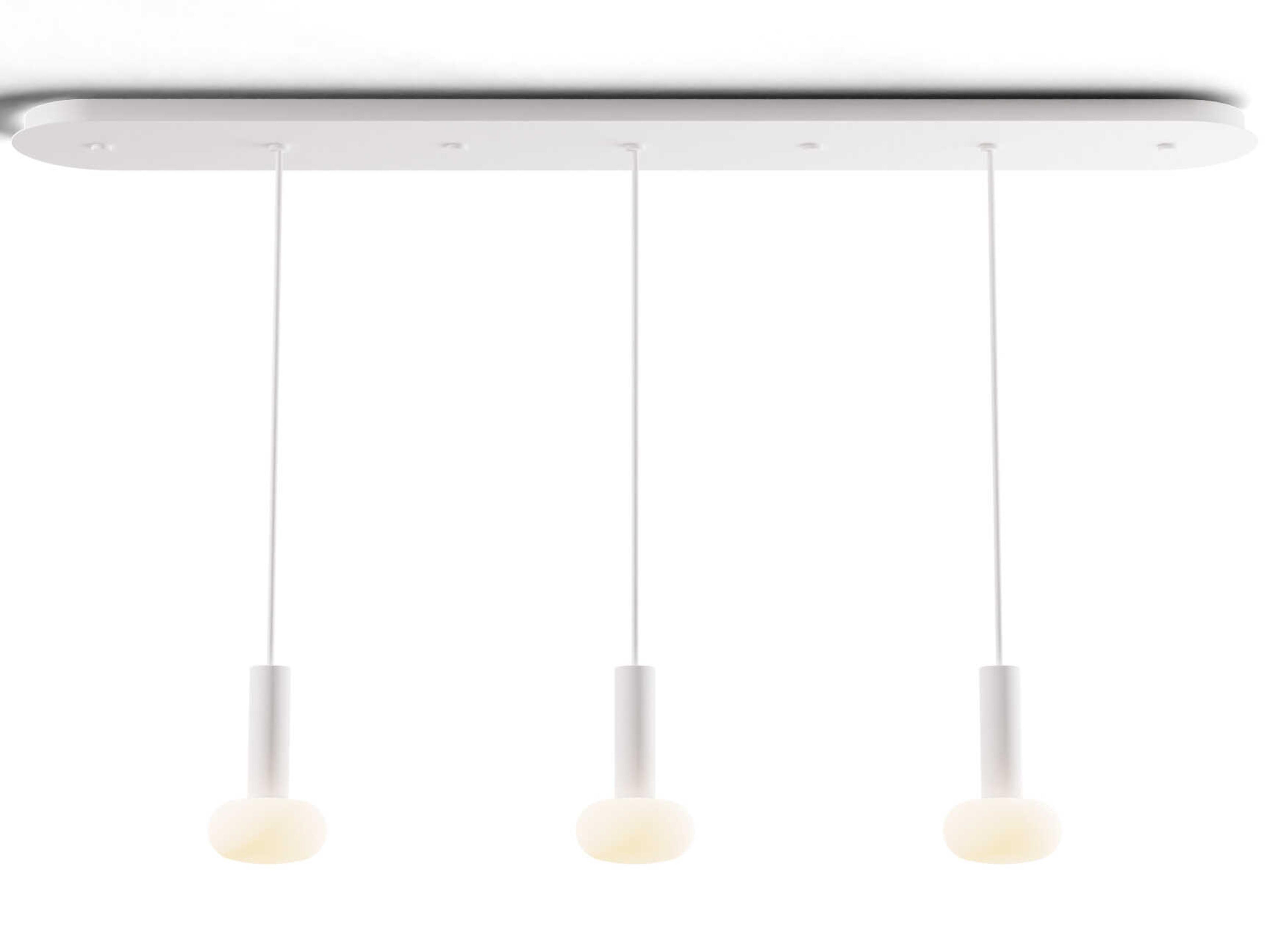 Koncept Combi Matte White Linear Island Pendant
