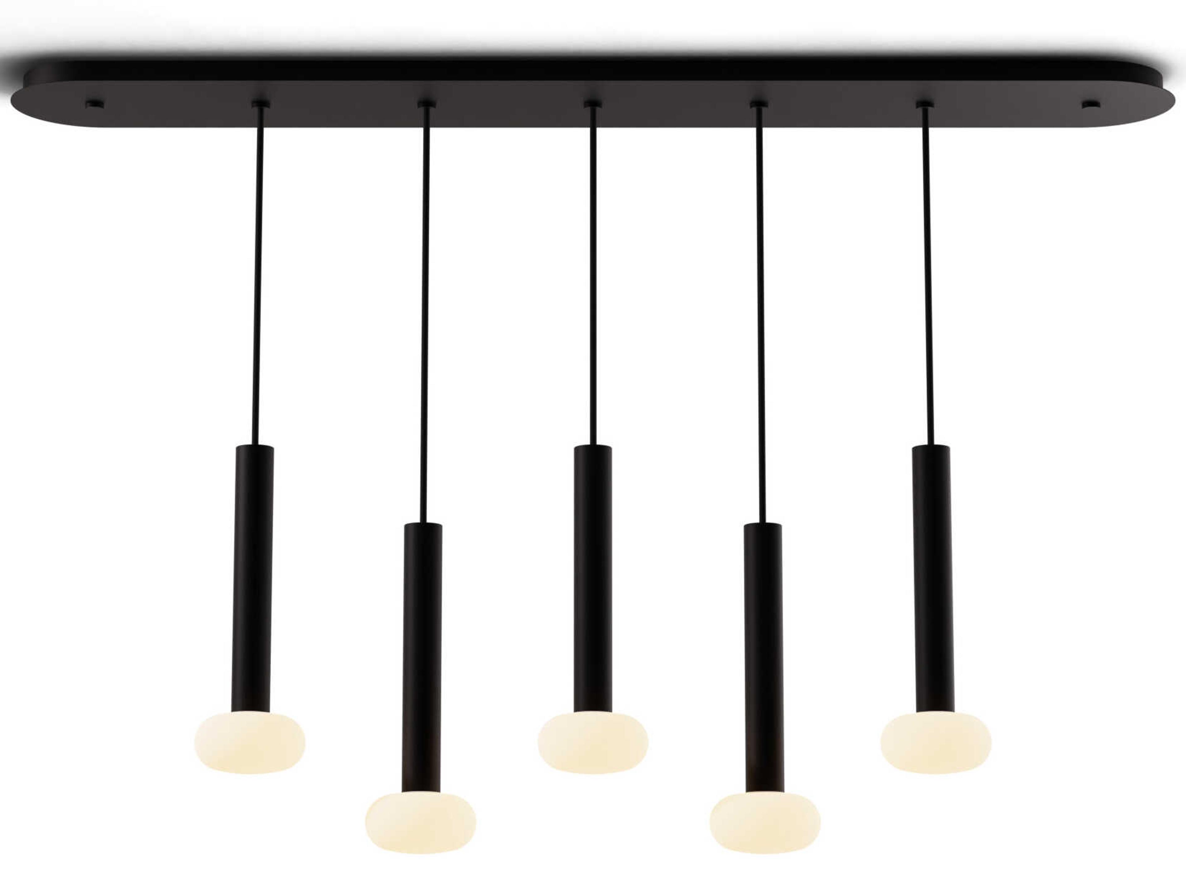 Koncept Combi Matte Black Linear Island Pendant