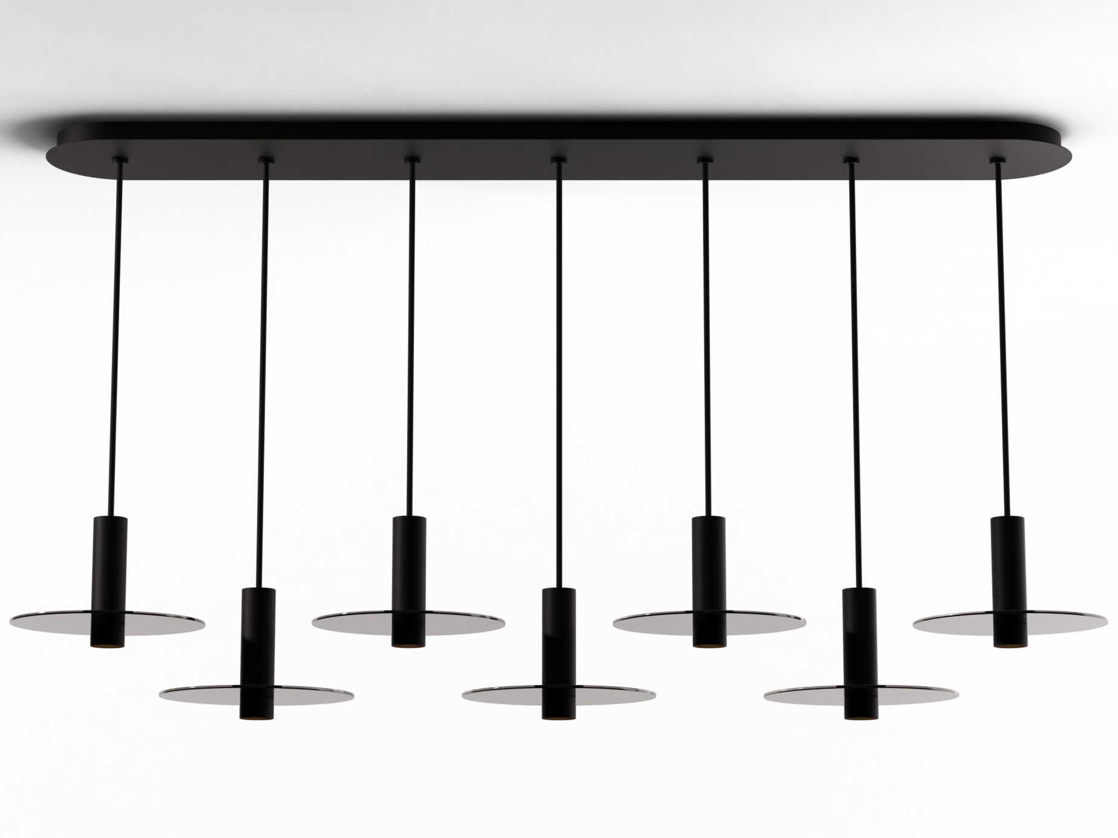 Koncept Combi Matte Black Linear Island Pendant