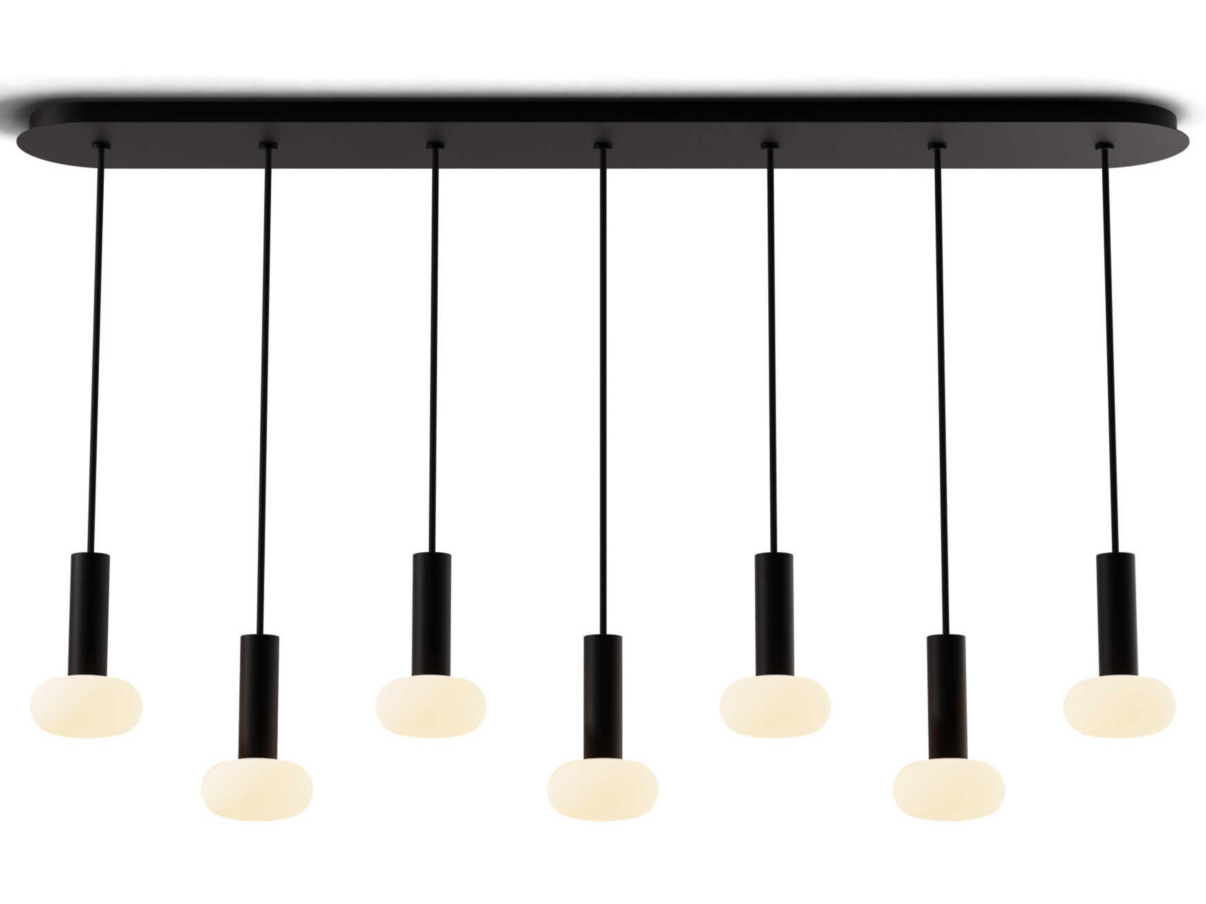 Koncept Combi Matte Black Linear Island Pendant