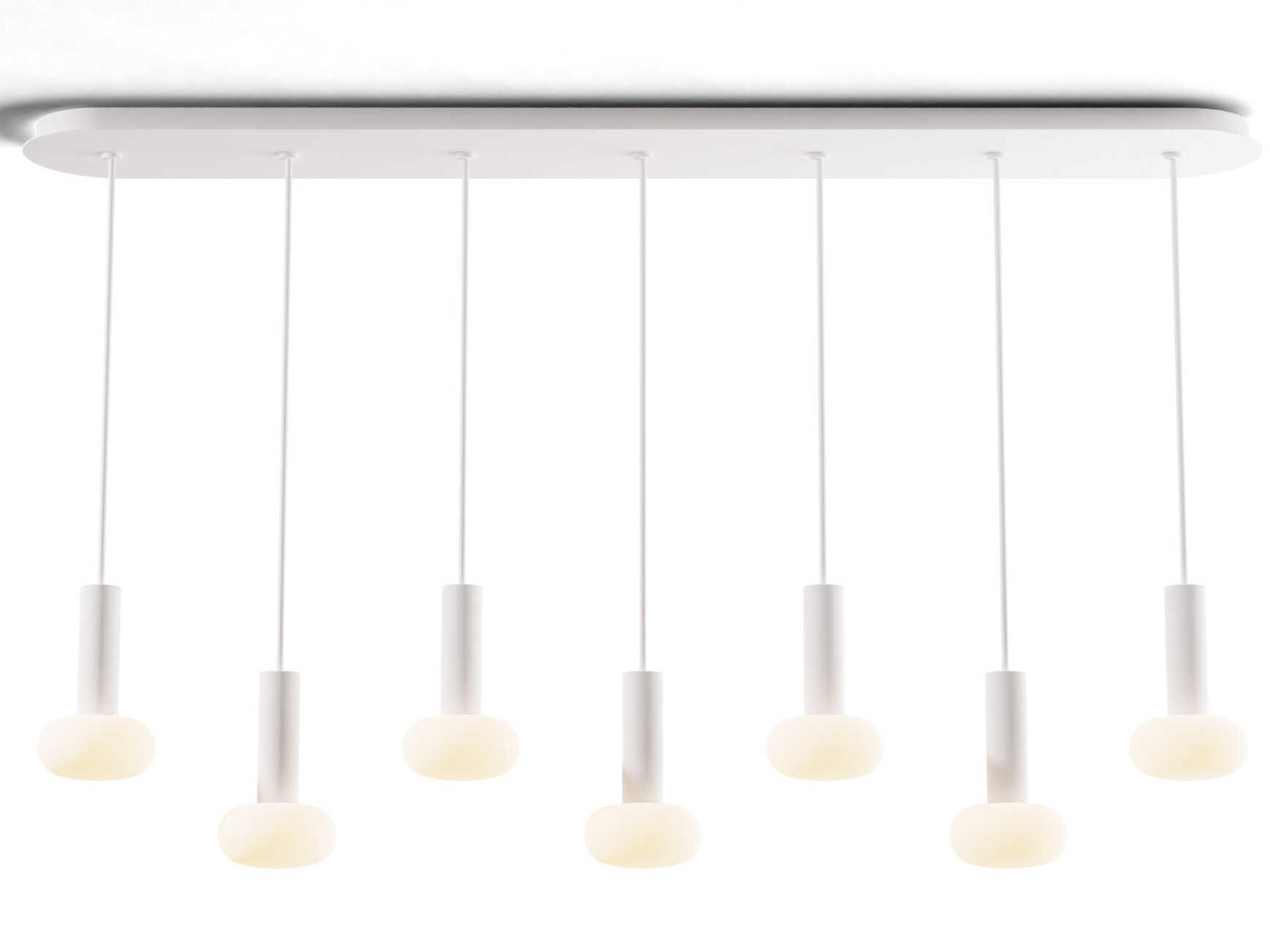 Koncept Combi Matte White Linear Island Pendant