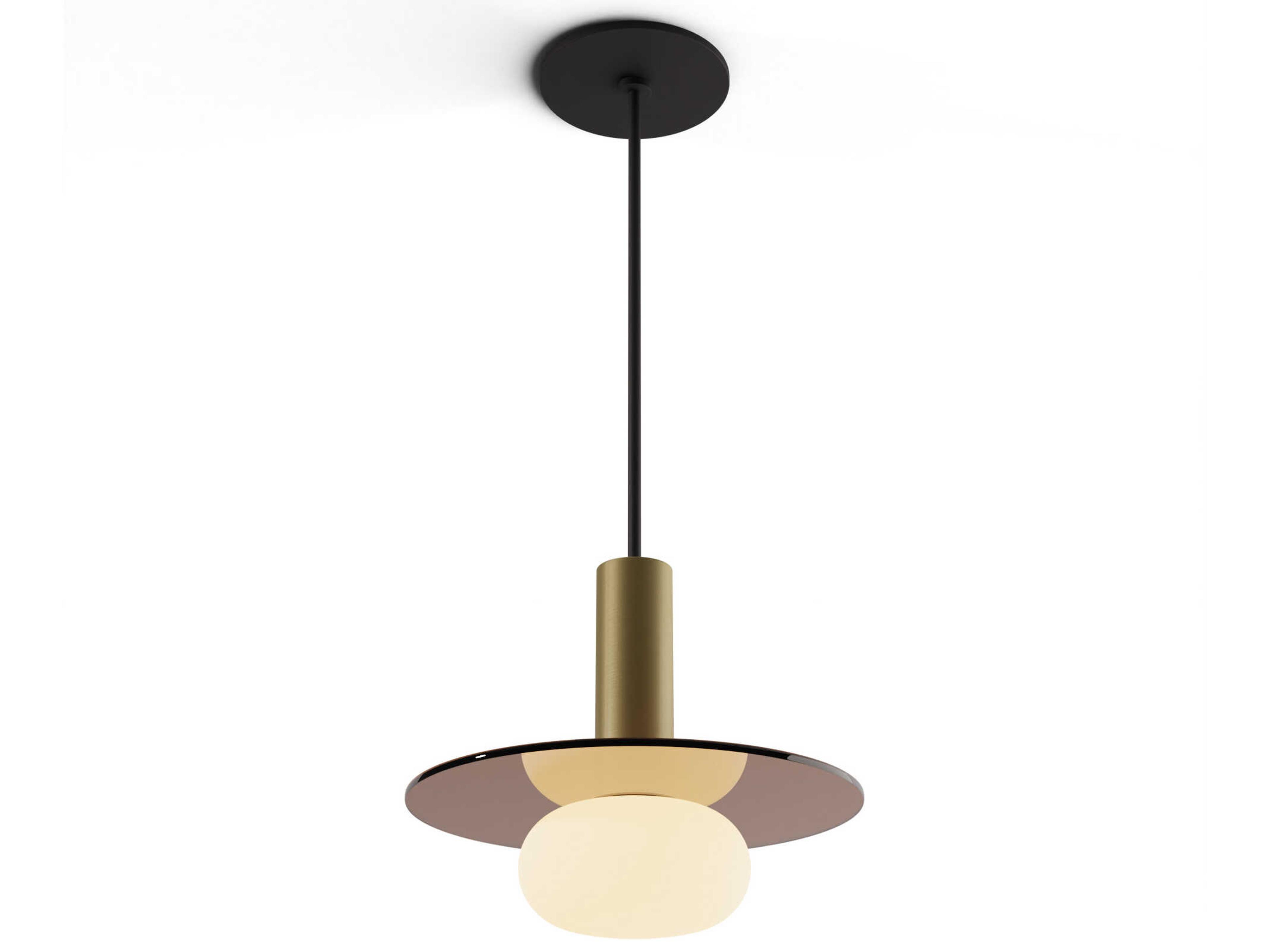Koncept Combi Brass Cylinder Mini Pendant