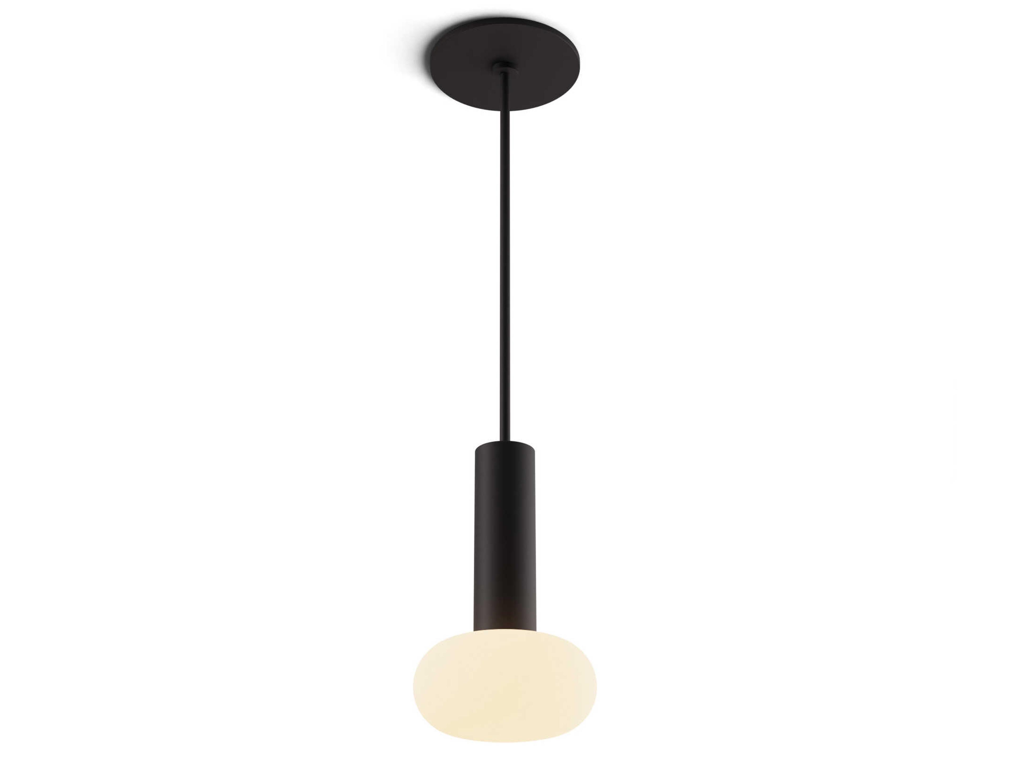 Koncept Combi Matte Black Cylinder Mini Pendant