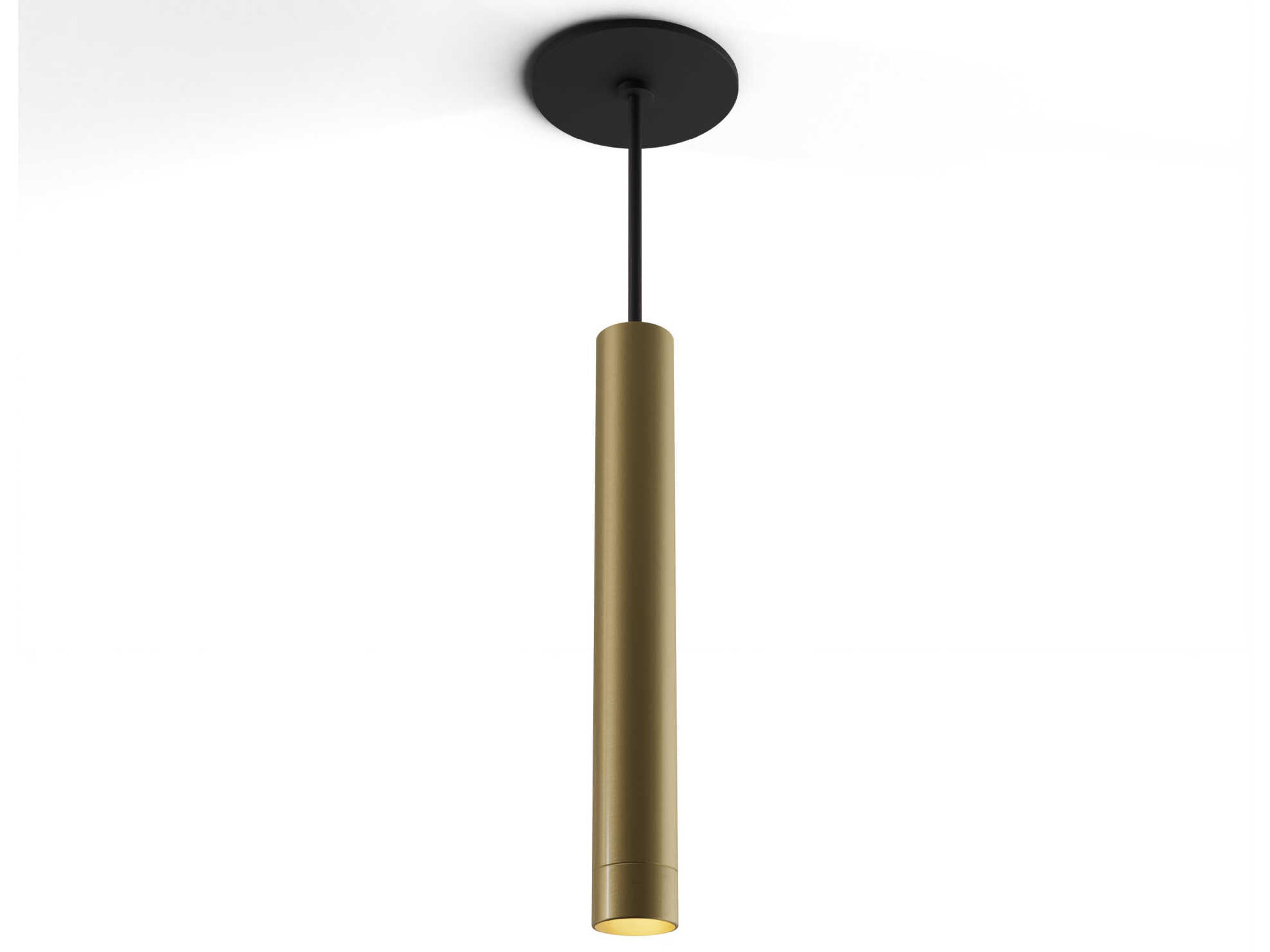 Combi Cylinder Pendant Light in Brass