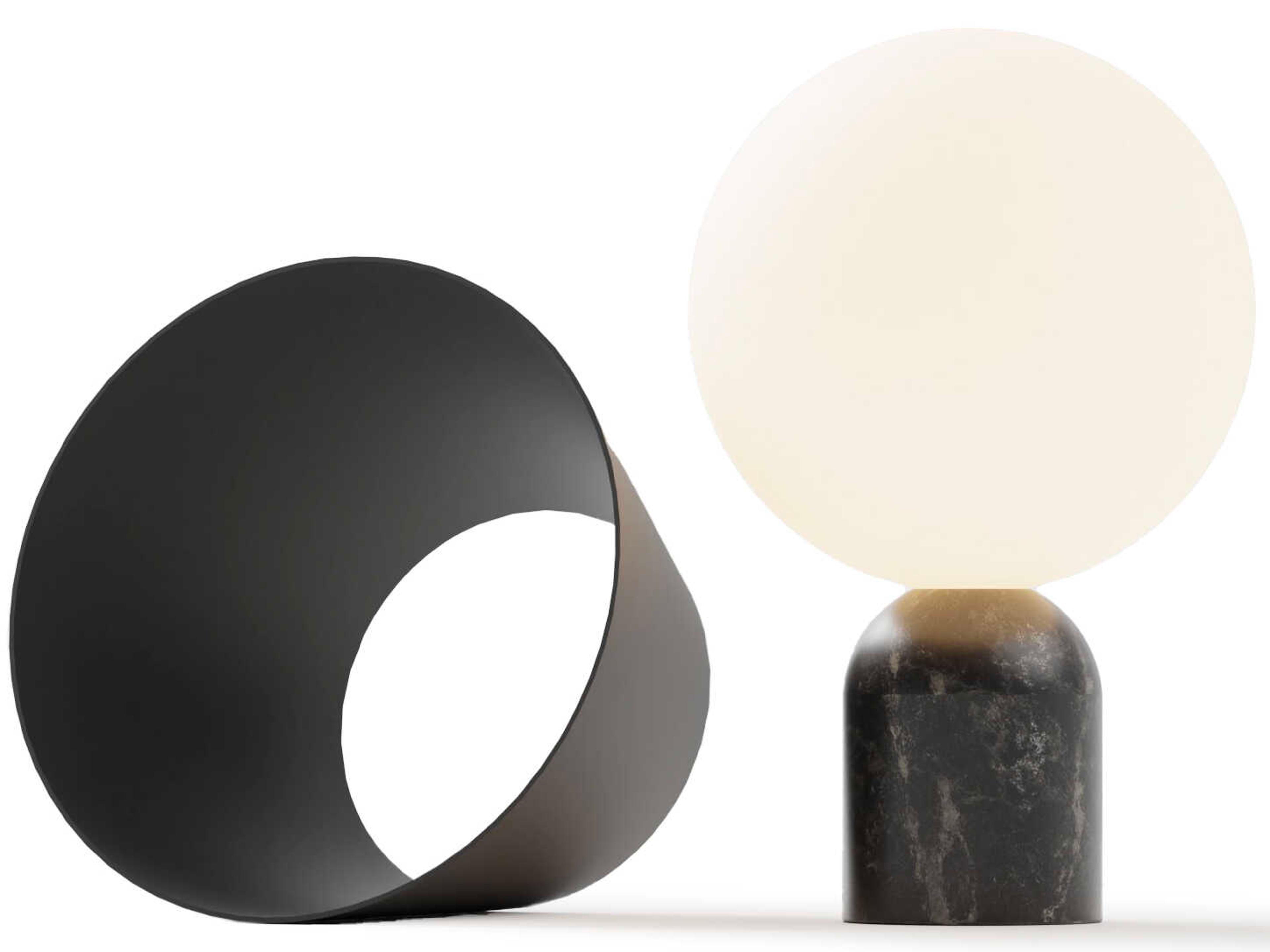 Dude Marquina Black Table Lamp