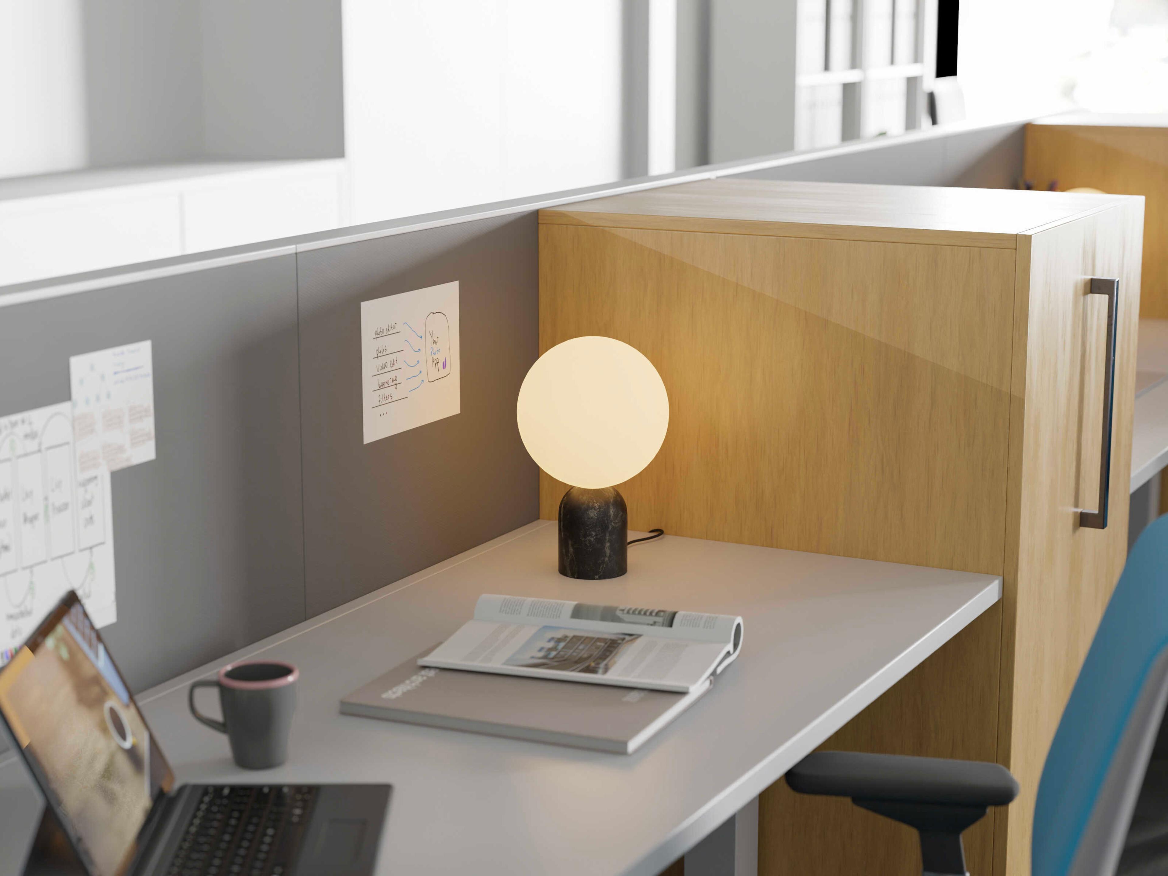 Koncept Dude Marquina Black Table Lamp