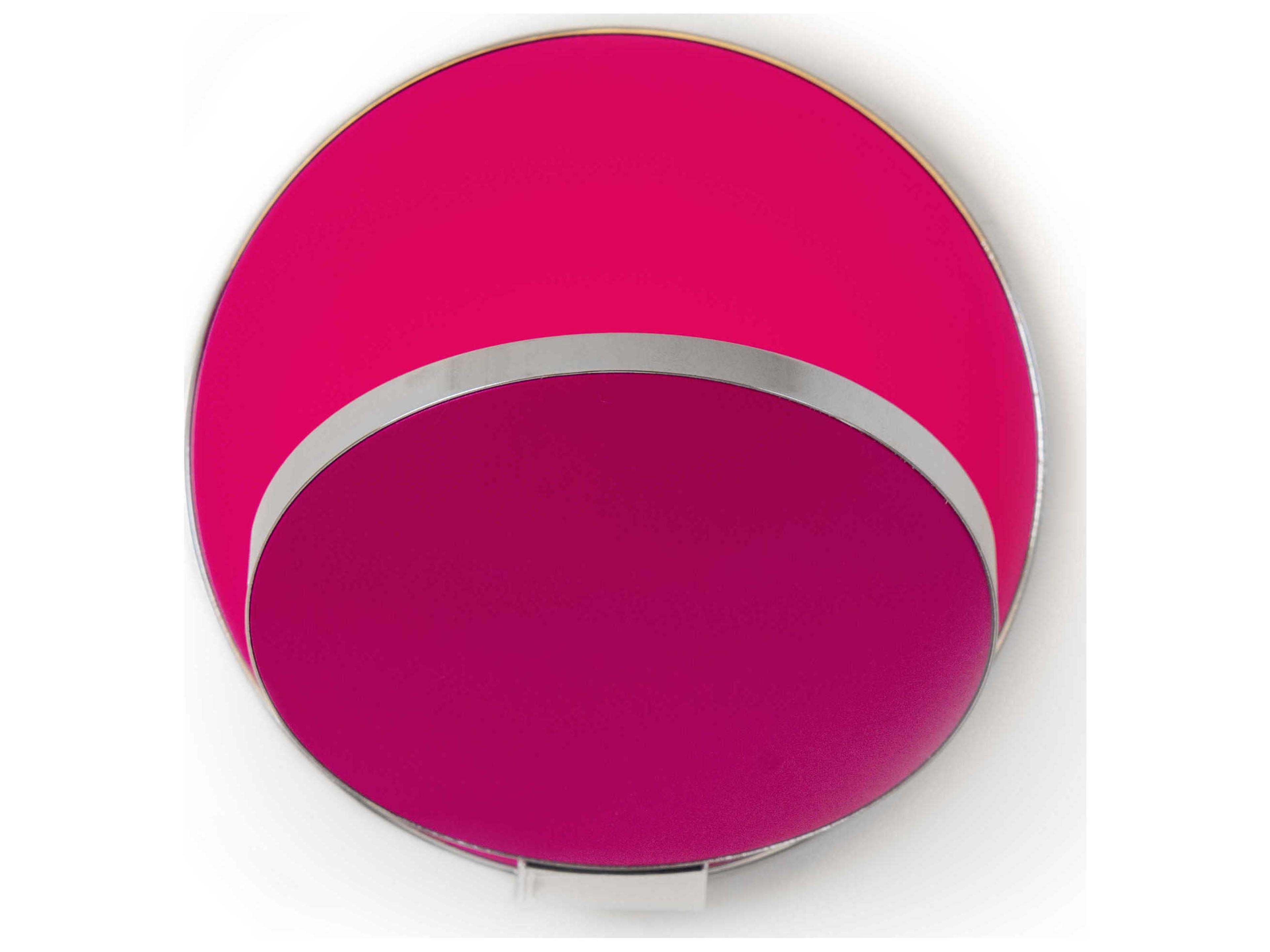 Koncept Gravy Chrome Body Matte Hot Pink Face Plates LED Wall Sconce