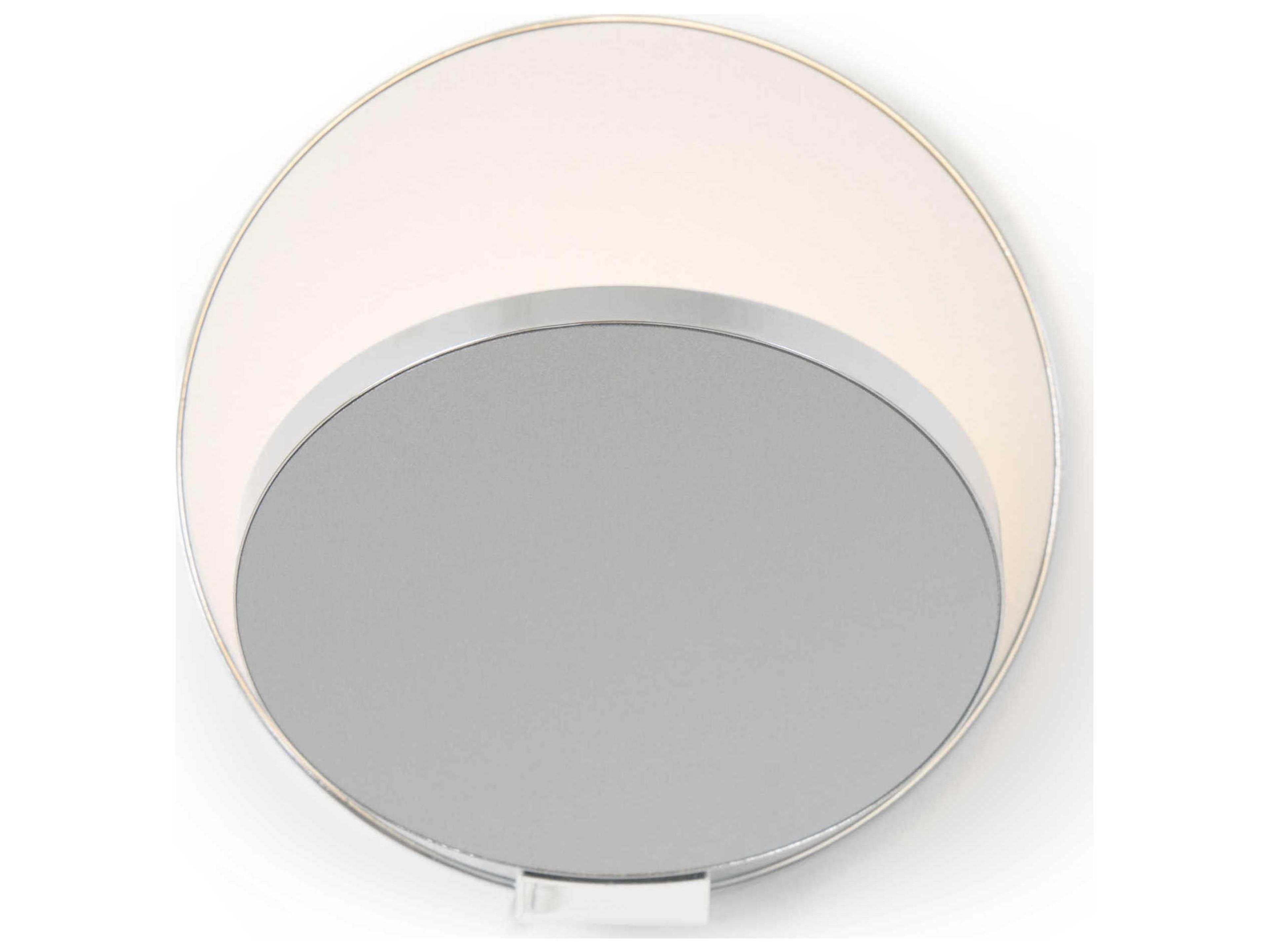 Koncept Gravy Chrome Body Silver Face Plates LED Wall Sconce