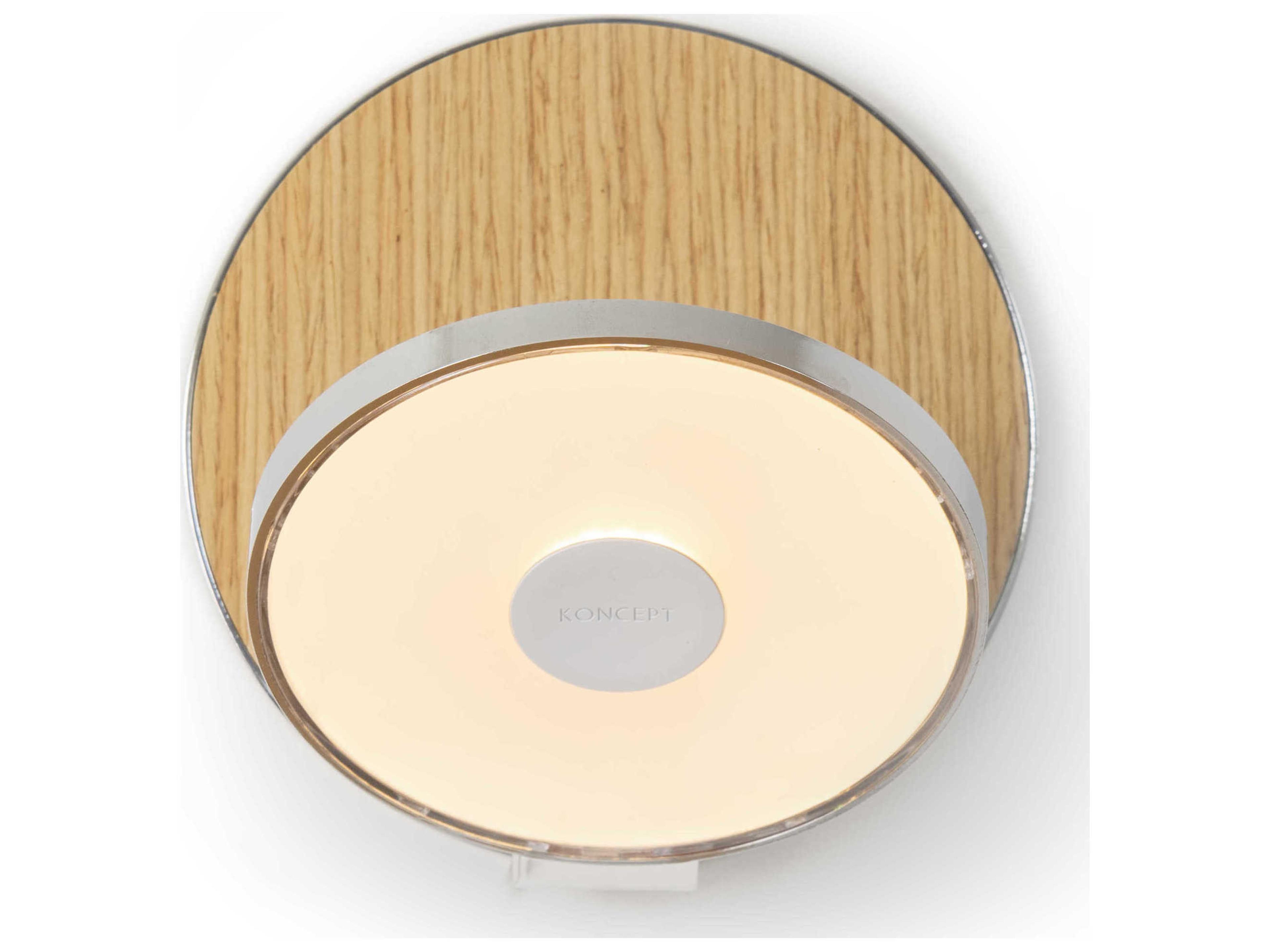 Gravy Wall Sconce in White Oak Adjustable LED Light
