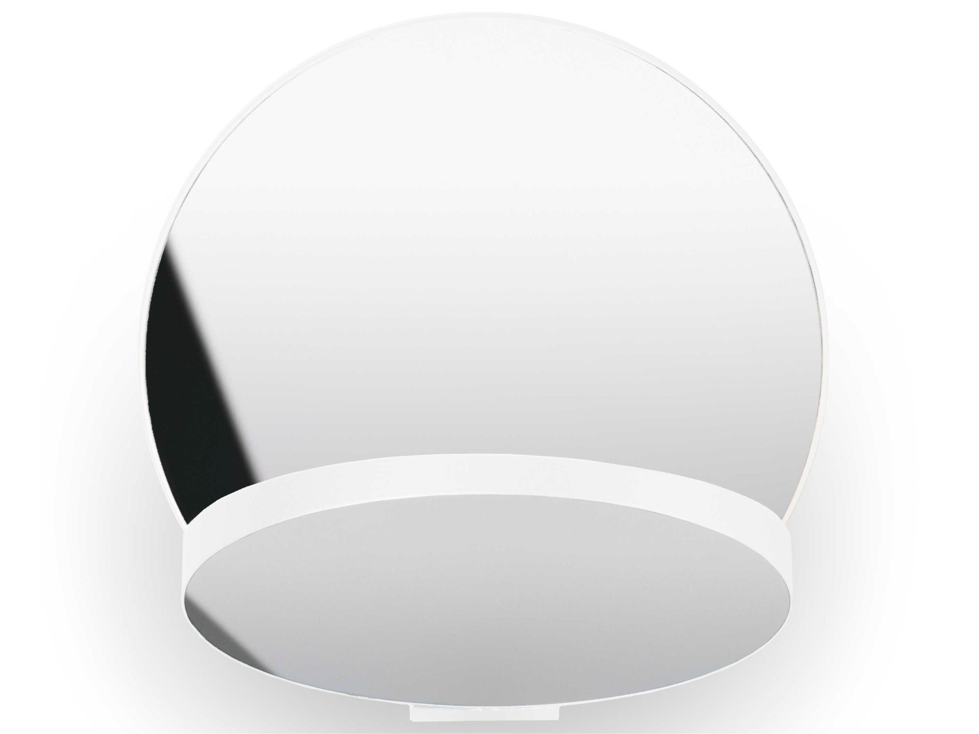 Gravy Wall Sconce in Matte White and Chrome