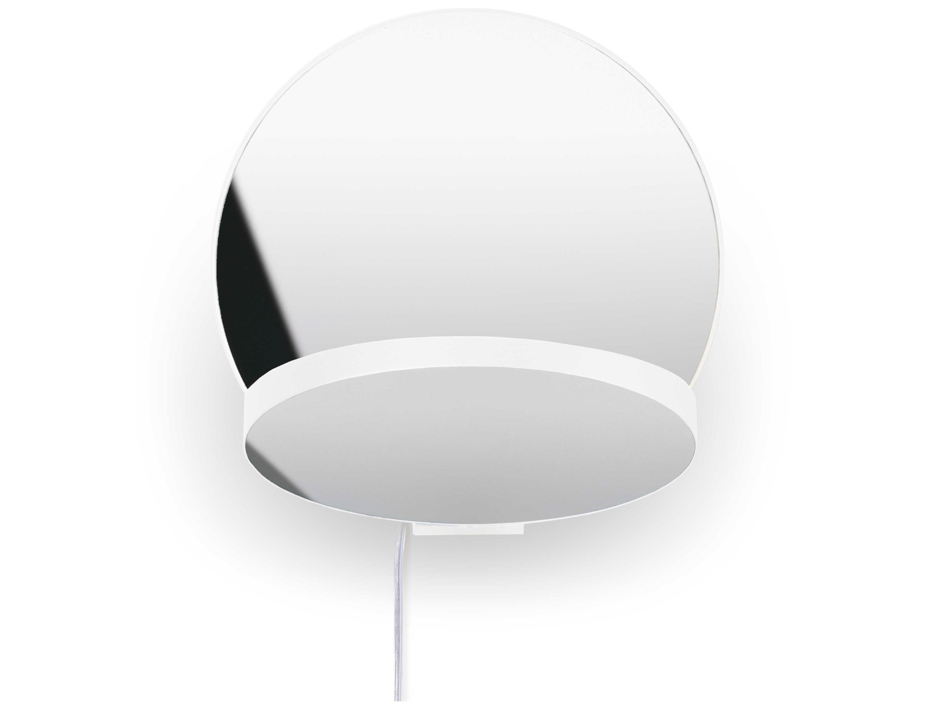 Koncept Gravy Matte White Chrome Wall Sconce