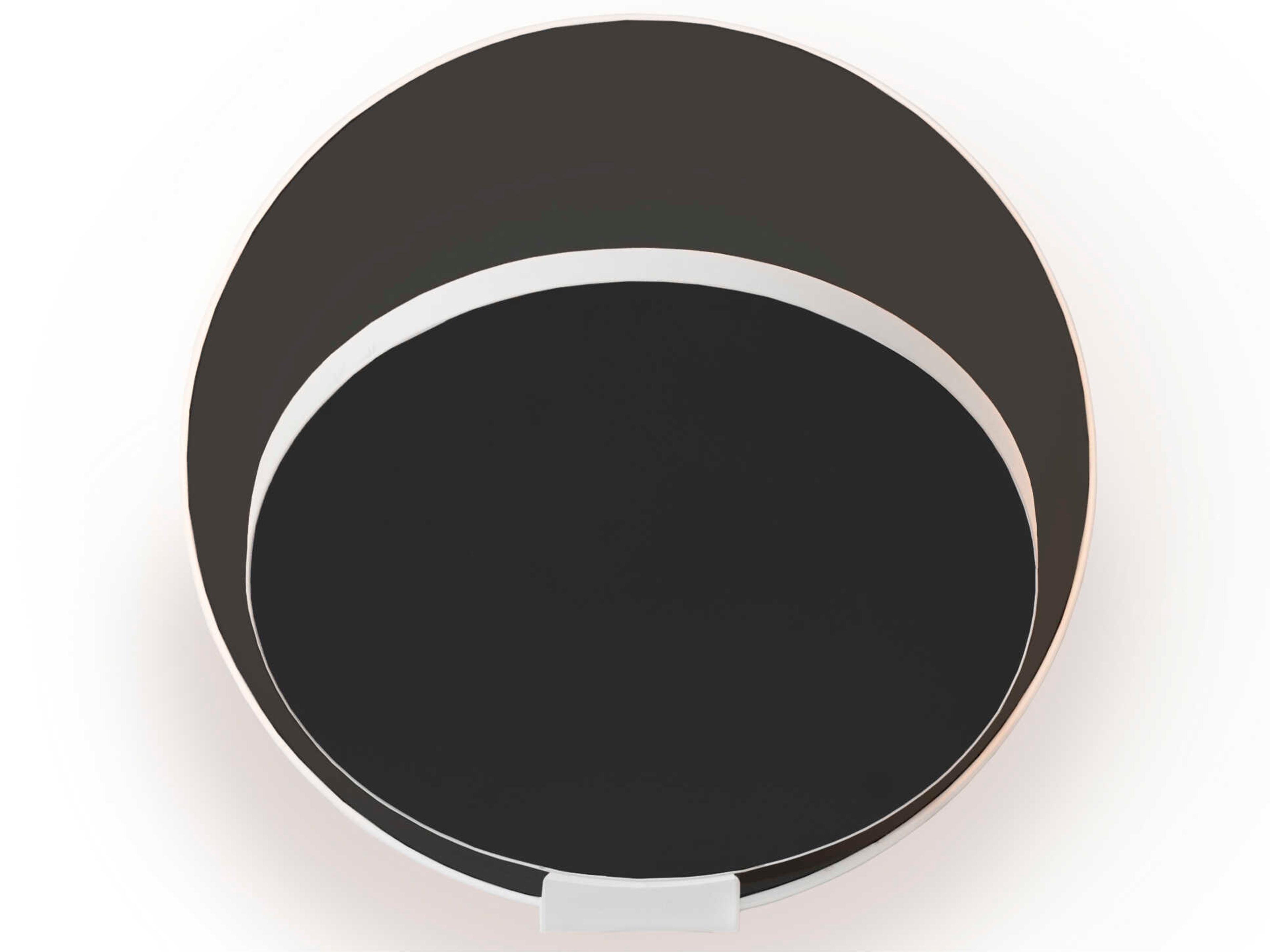Koncept Gravy Matte White Metallic Black Wall Sconce