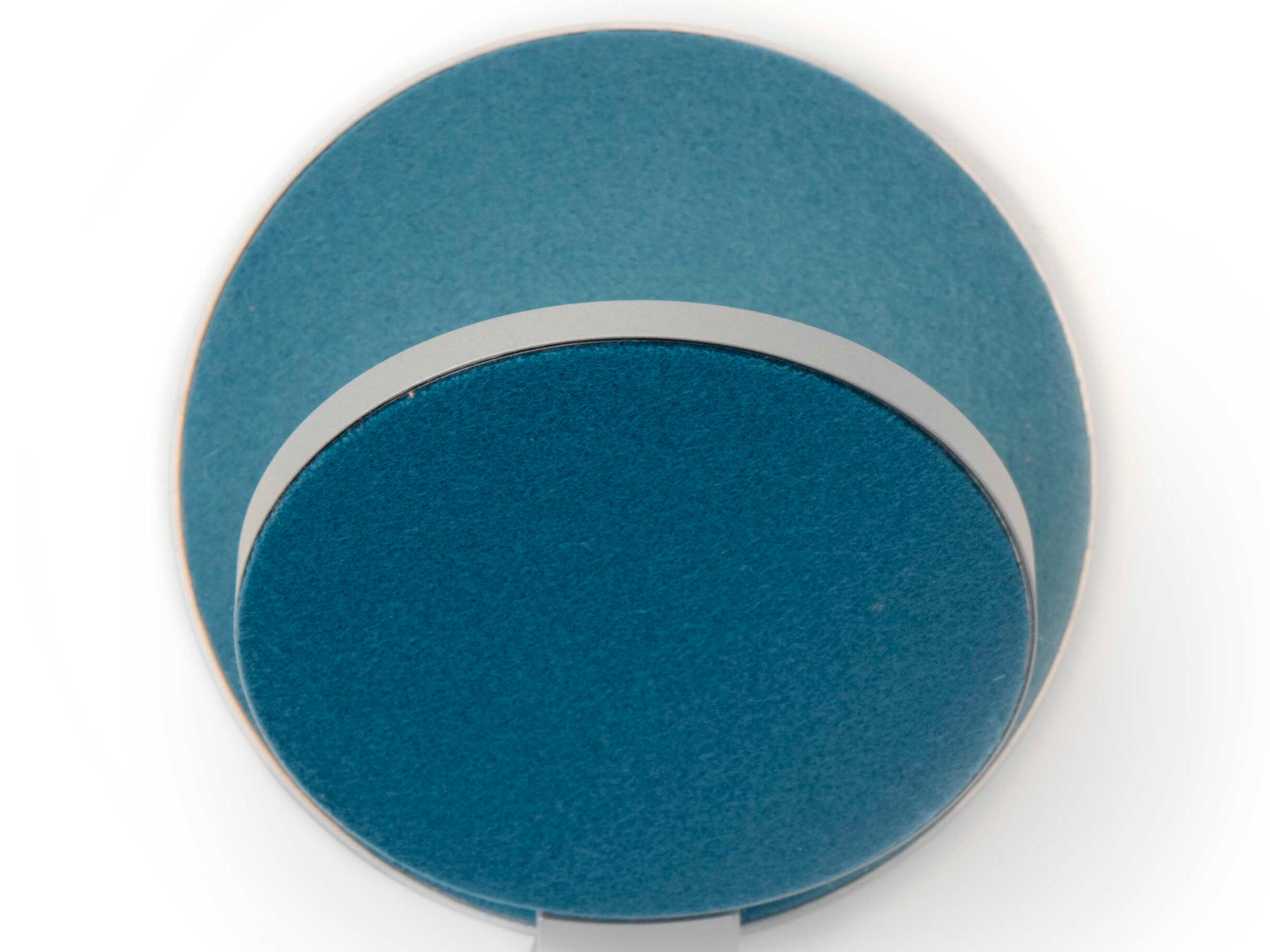 Koncept Gravy Wide Silver Azure Felt Blue Wall Sconce