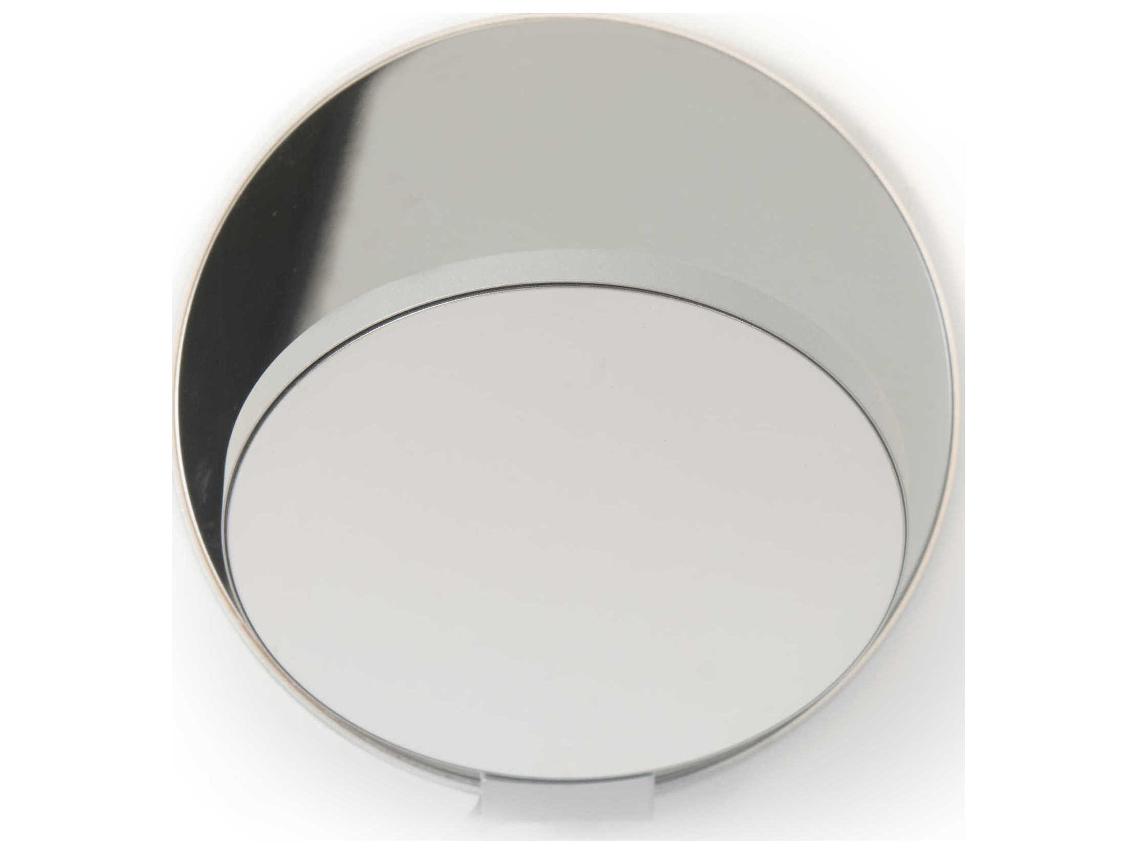 Koncept Gravy Silver Body Chrome Face Plates LED Wall Sconce