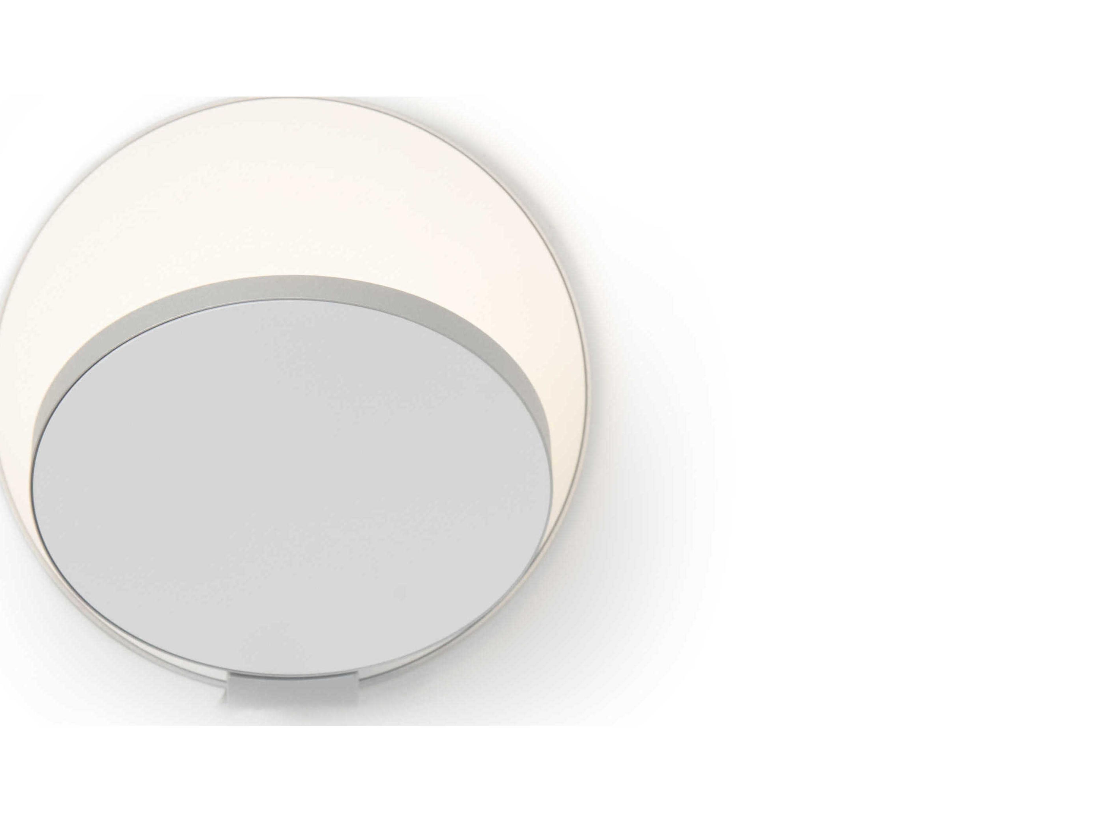 Koncept Gravy Silver Body Matte White Plates LED Wall Sconce