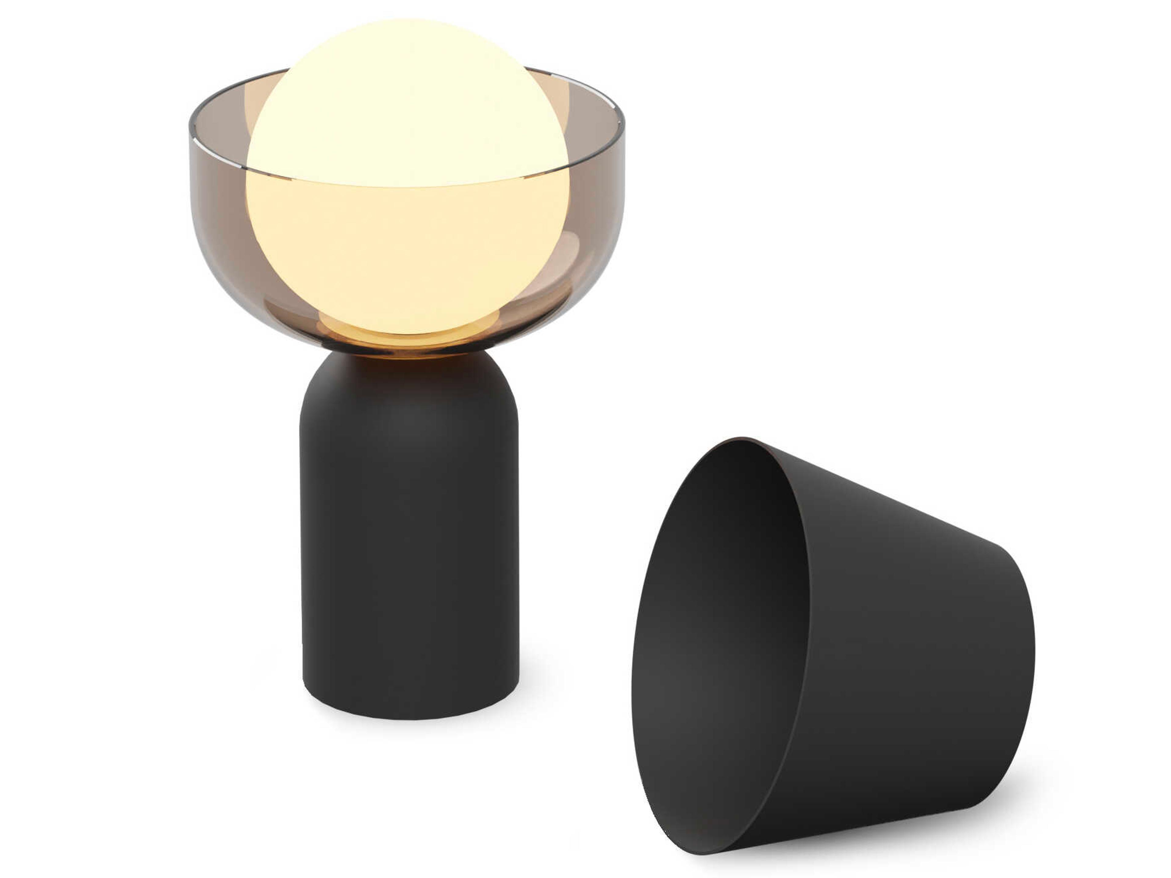 Guy Matte Black Table Lamp
