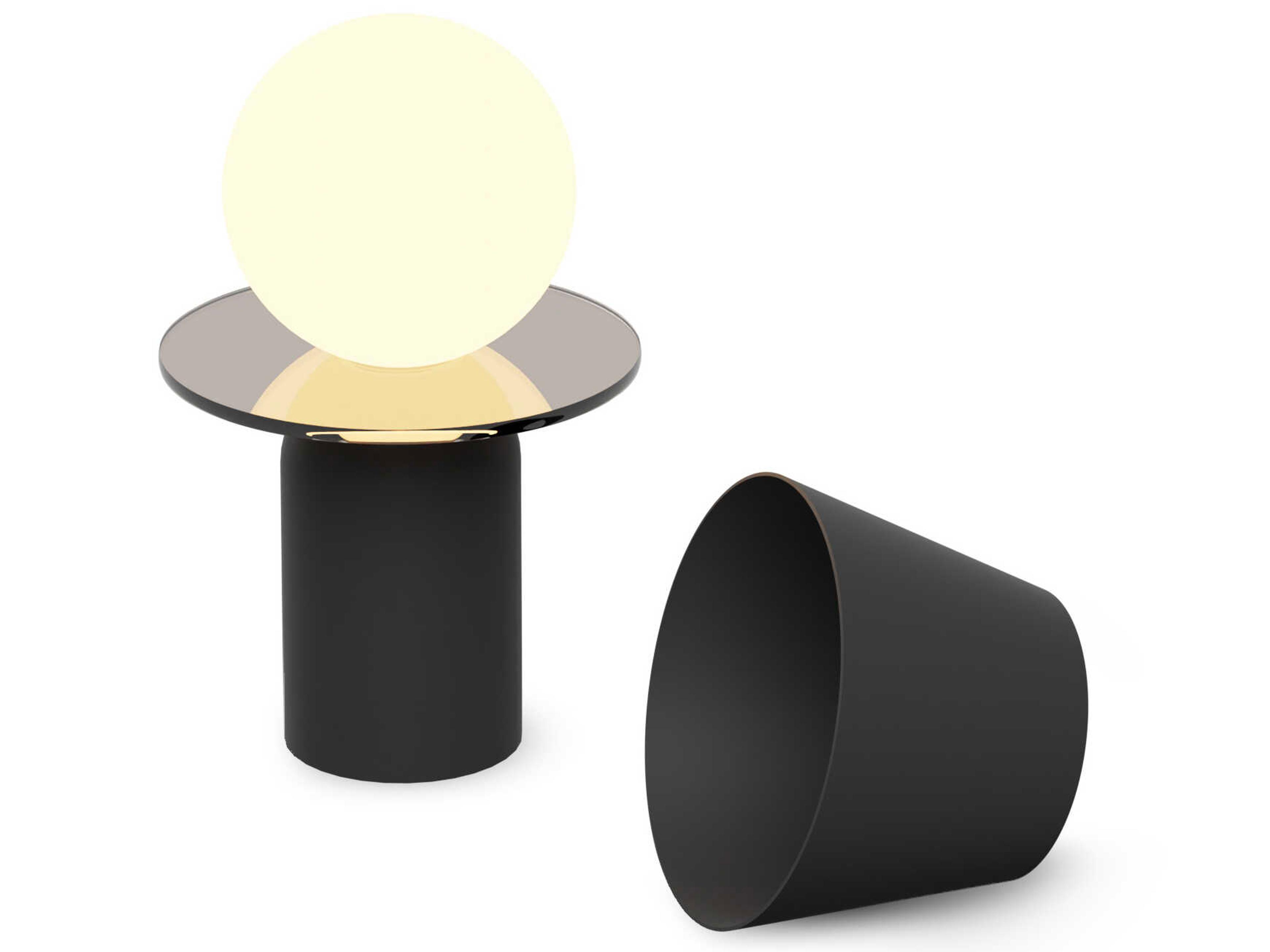 Guy Matte Black Table Lamp