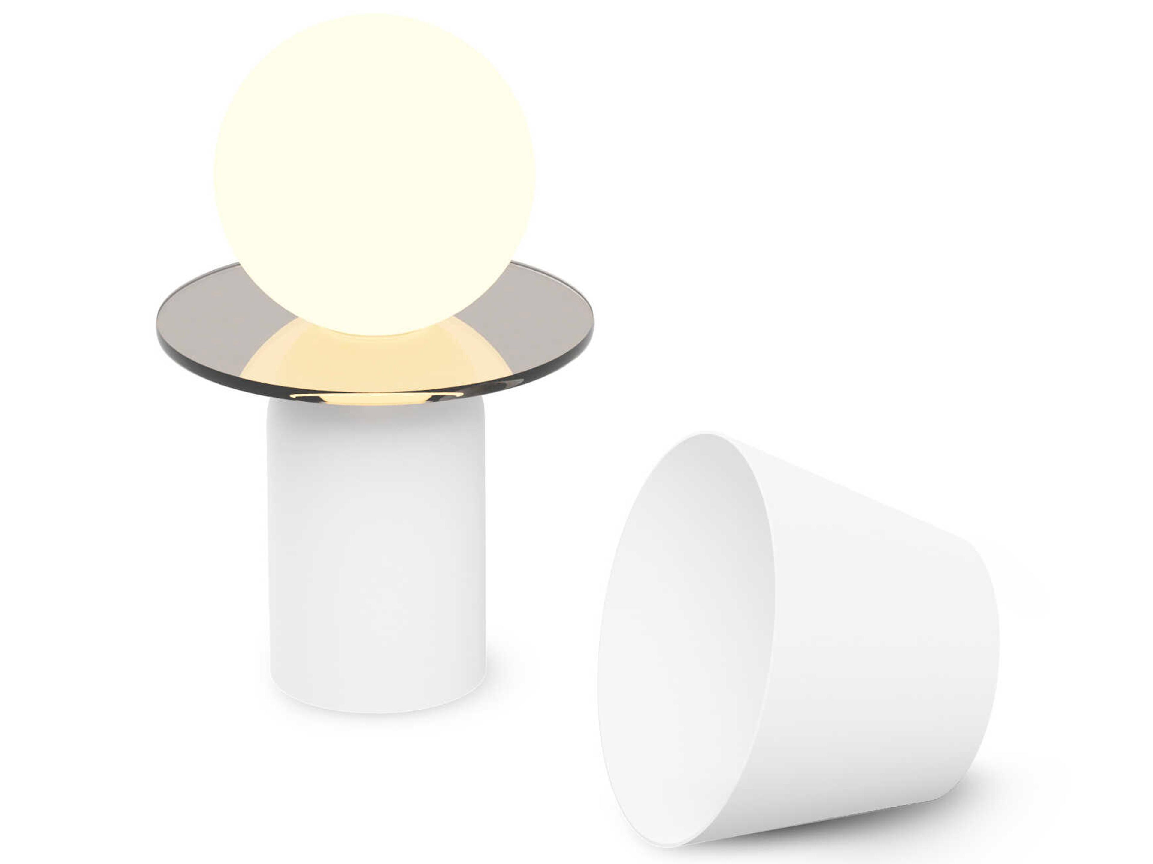 Guy Matte White Table Lamp