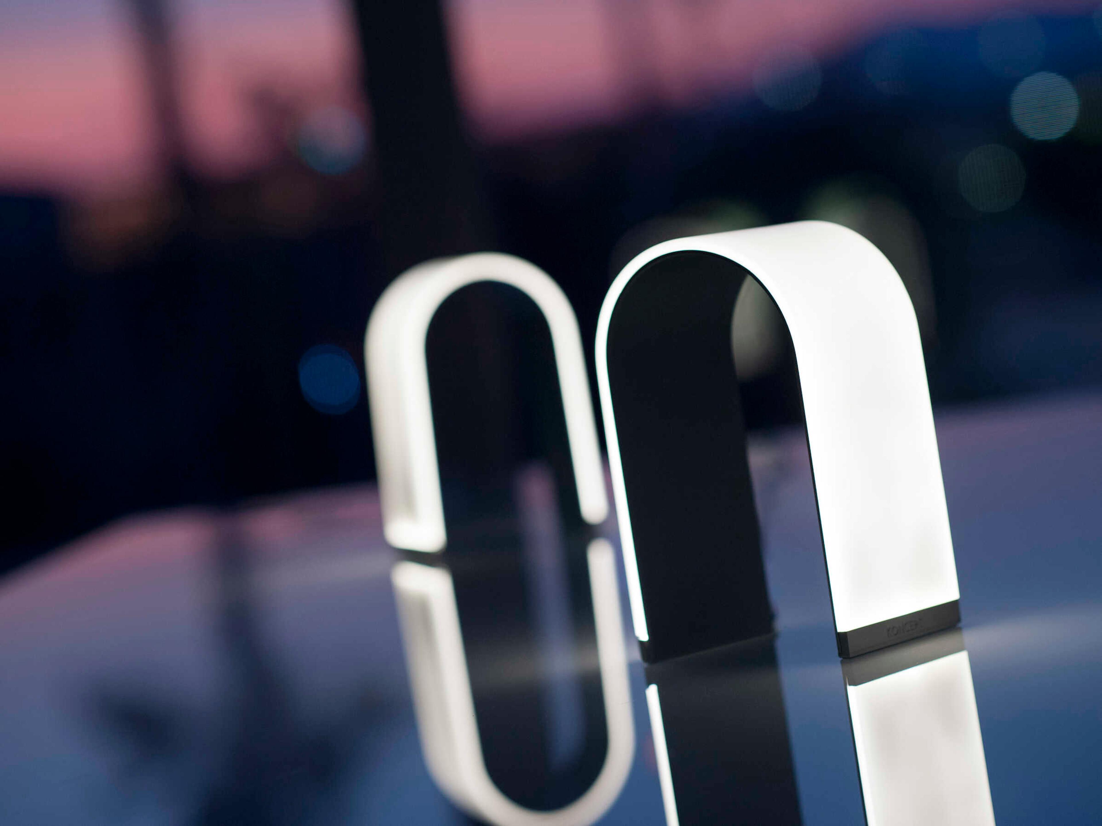 Koncept Mr N LED Metallic Black Table Lamp