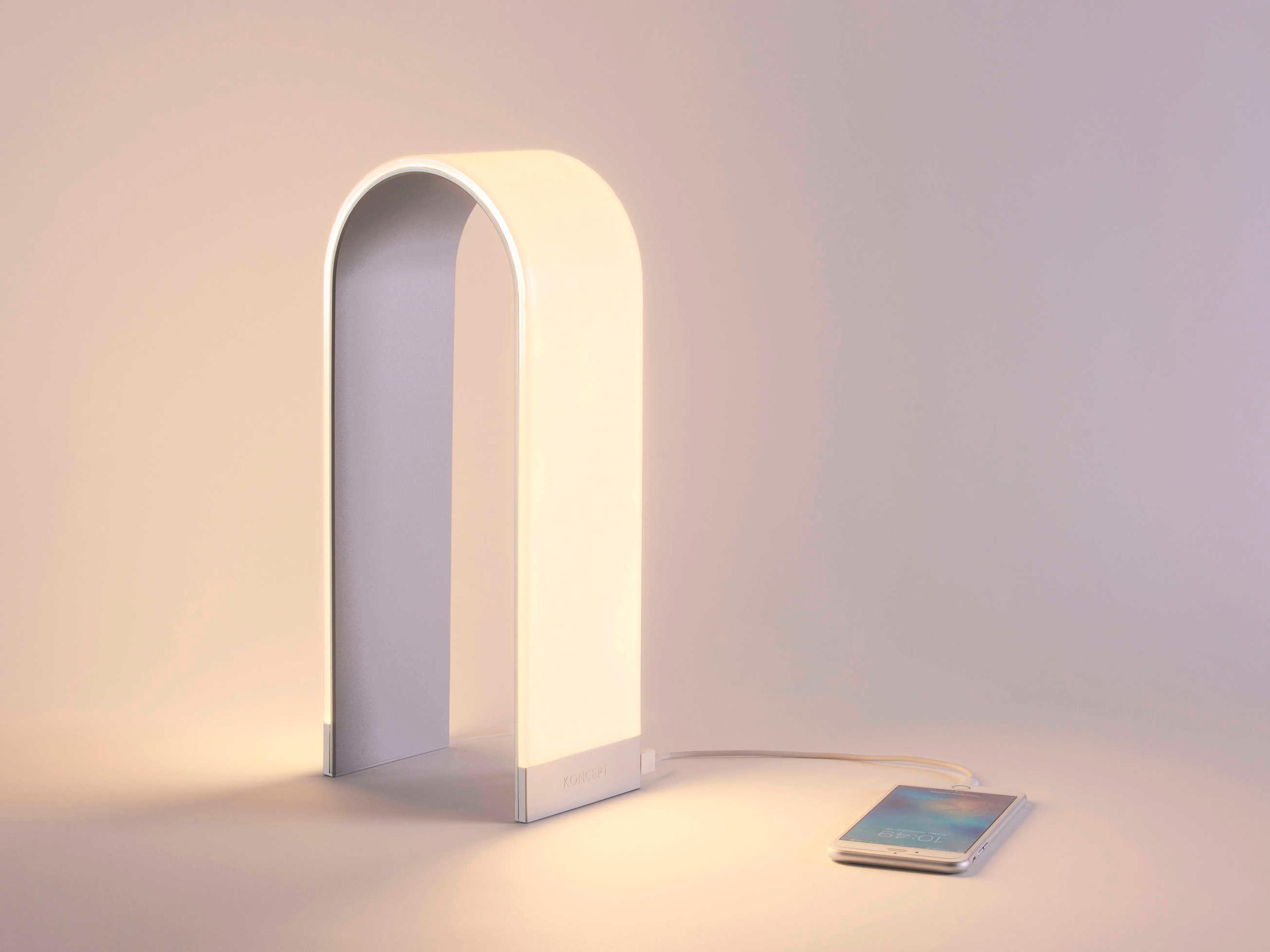 Koncept Mr N LED Silver Table Lamp