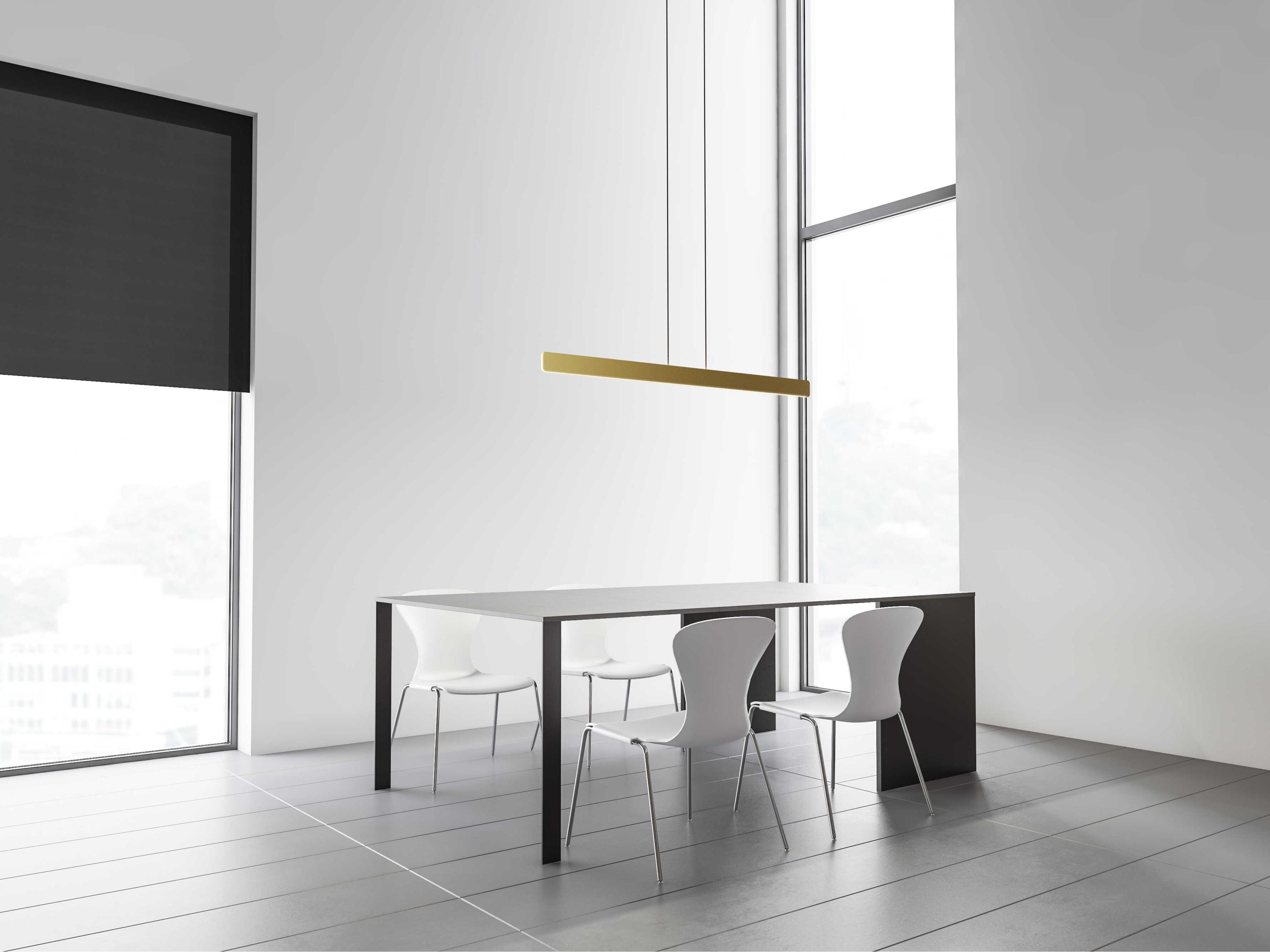 Koncept Sub Gold LED Linear Island Pendant