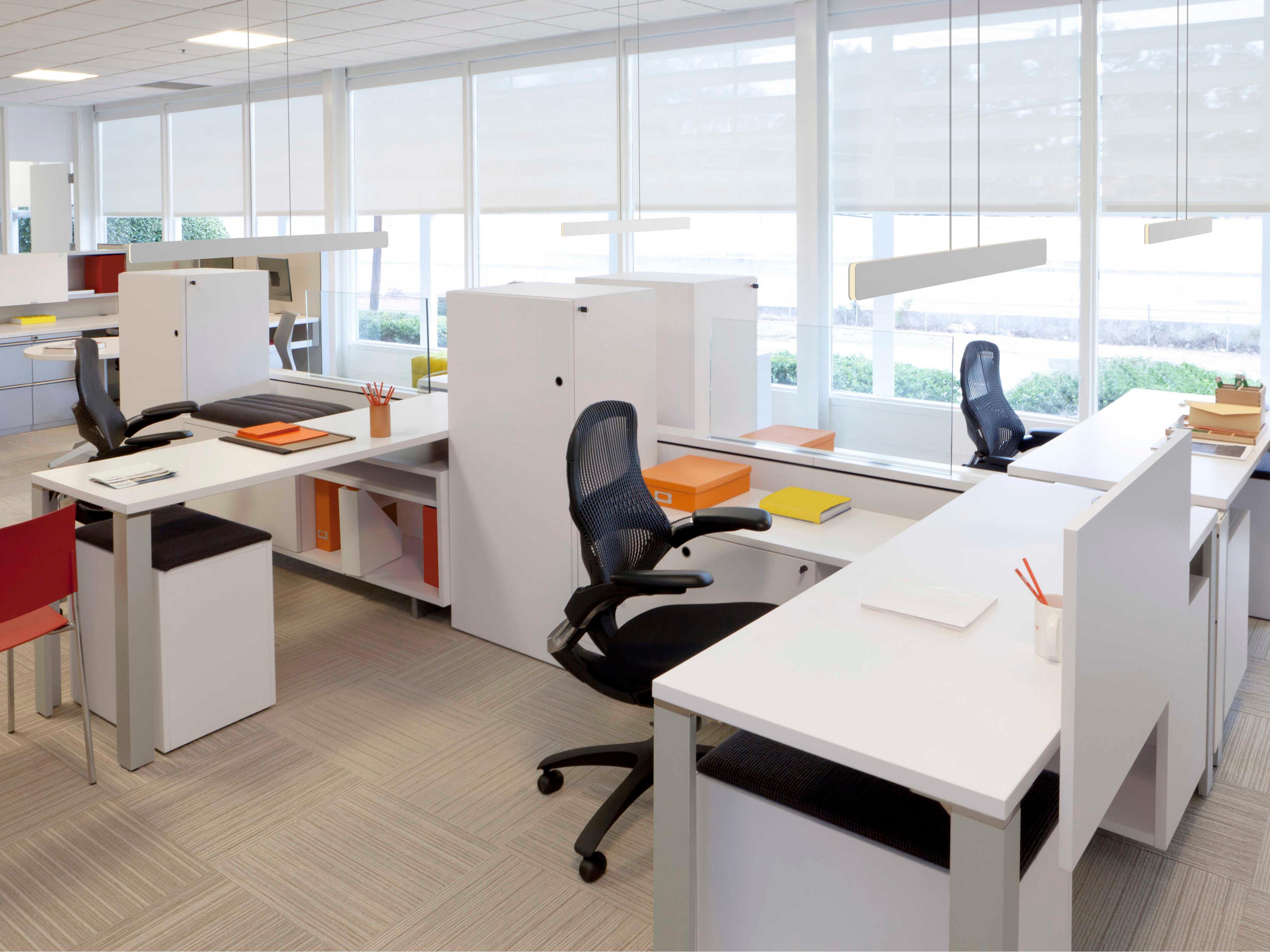 Koncept Sub Silver LED Linear Island Pendant