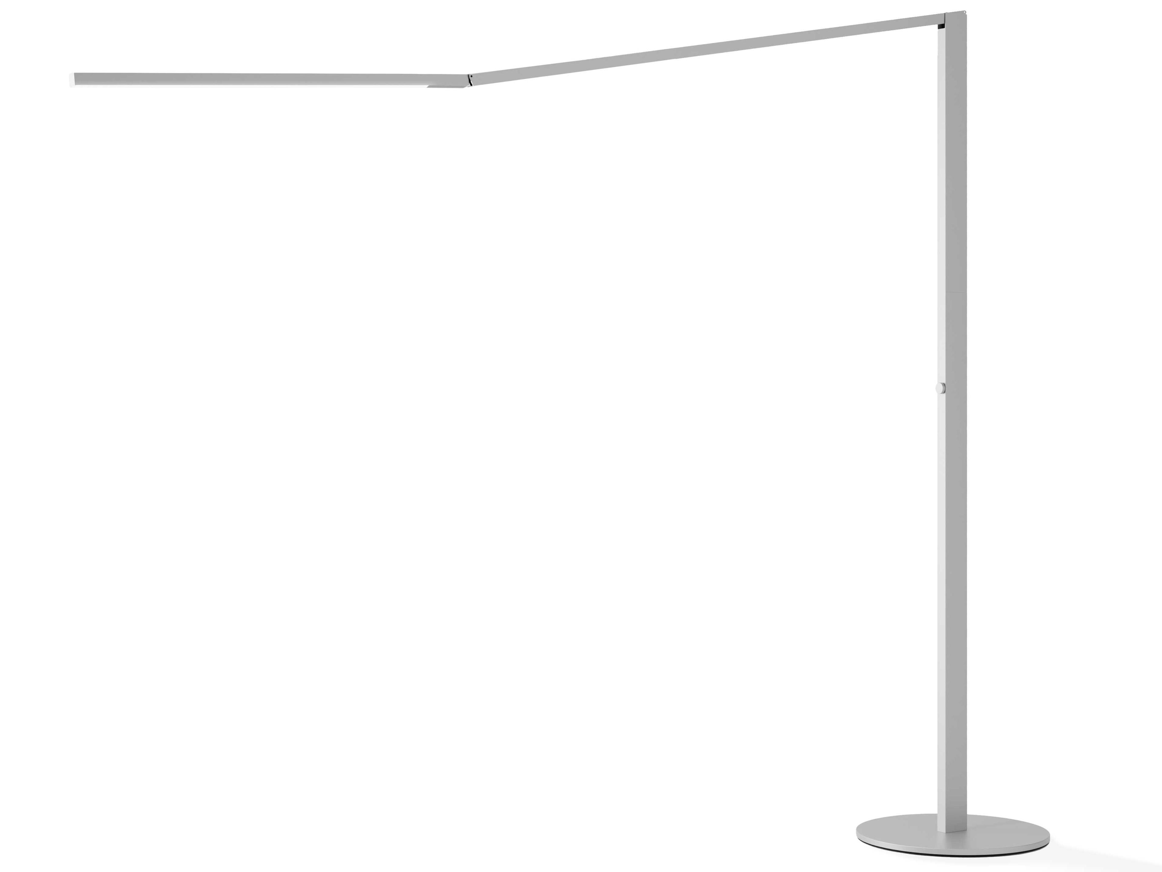 Z-bar Silver Floor Lamp
