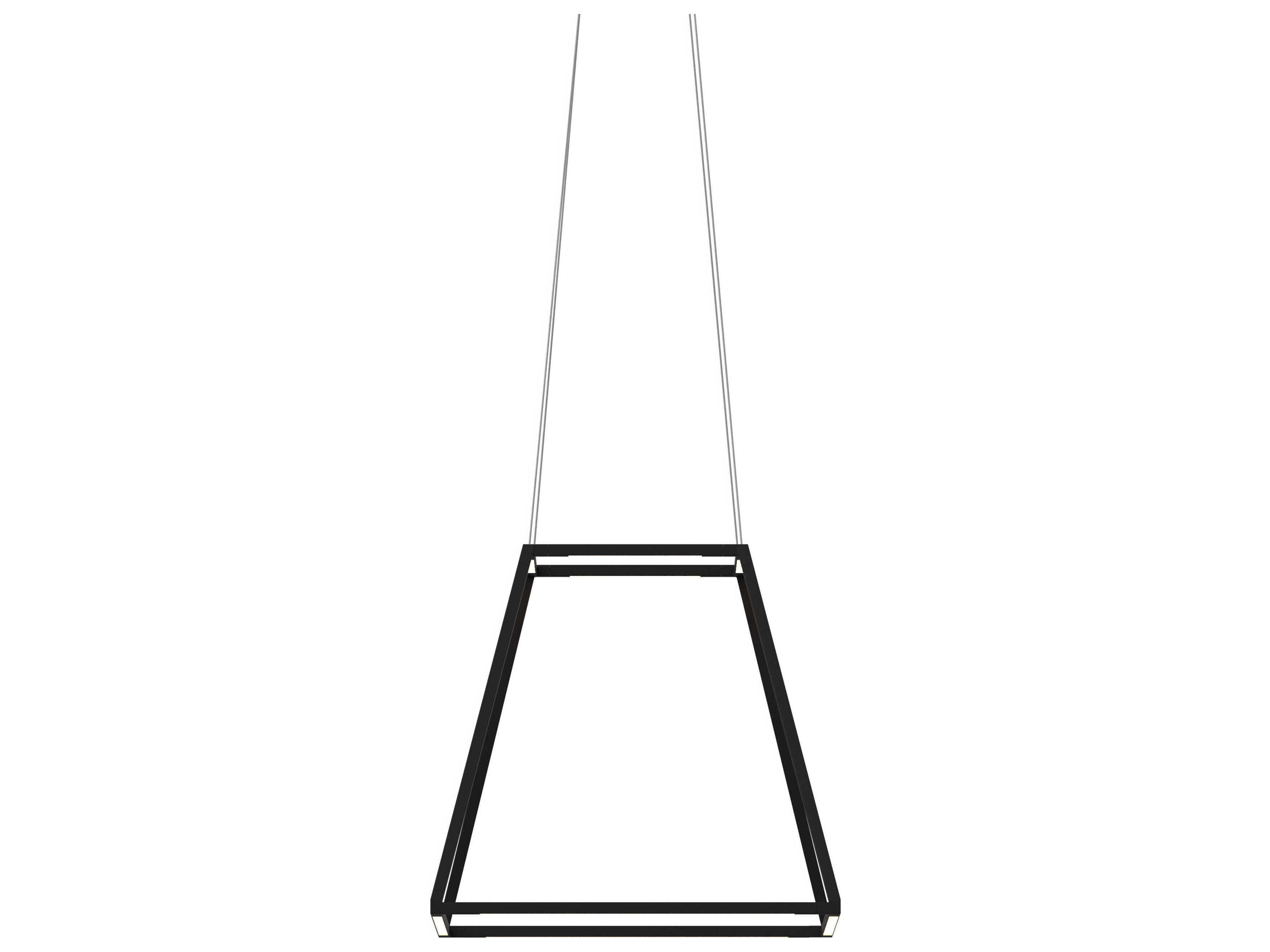 Koncept Z-bar Matte Black LED Geometric Linear Pendant