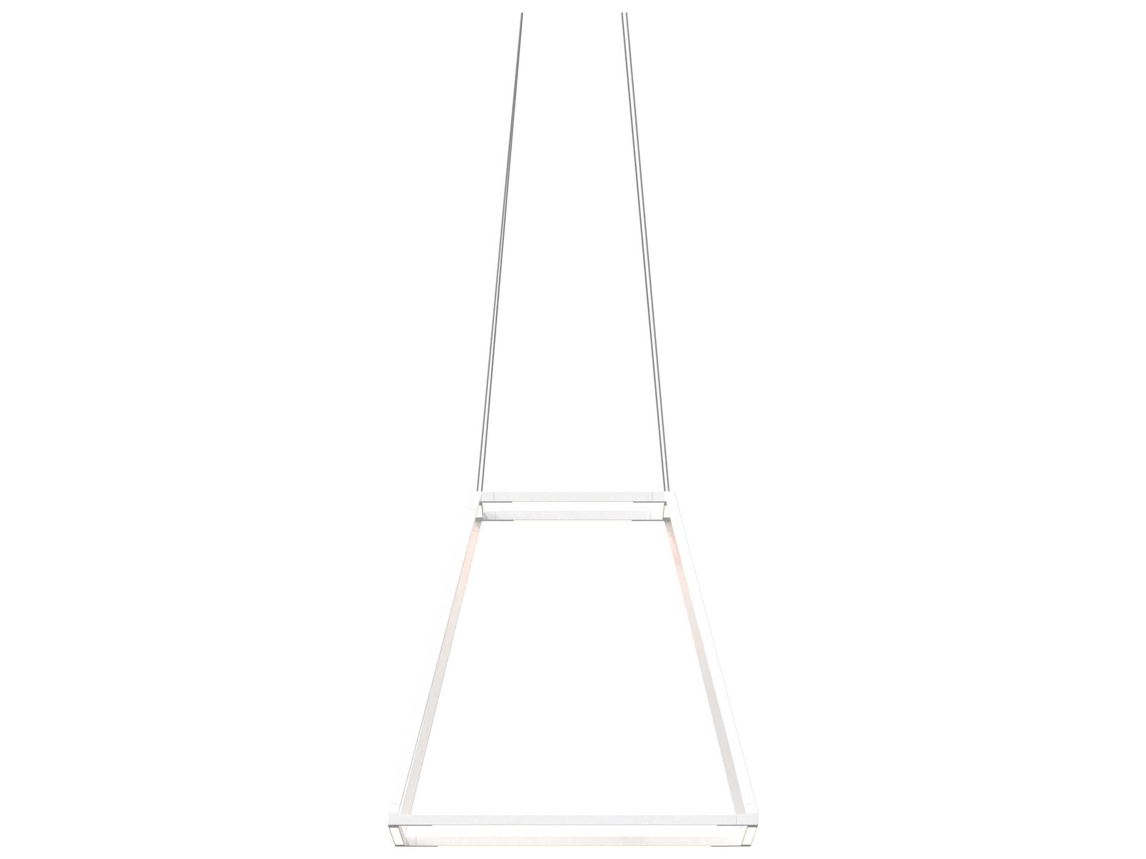 Koncept Z-bar Matte White LED Geometric Linear Pendant