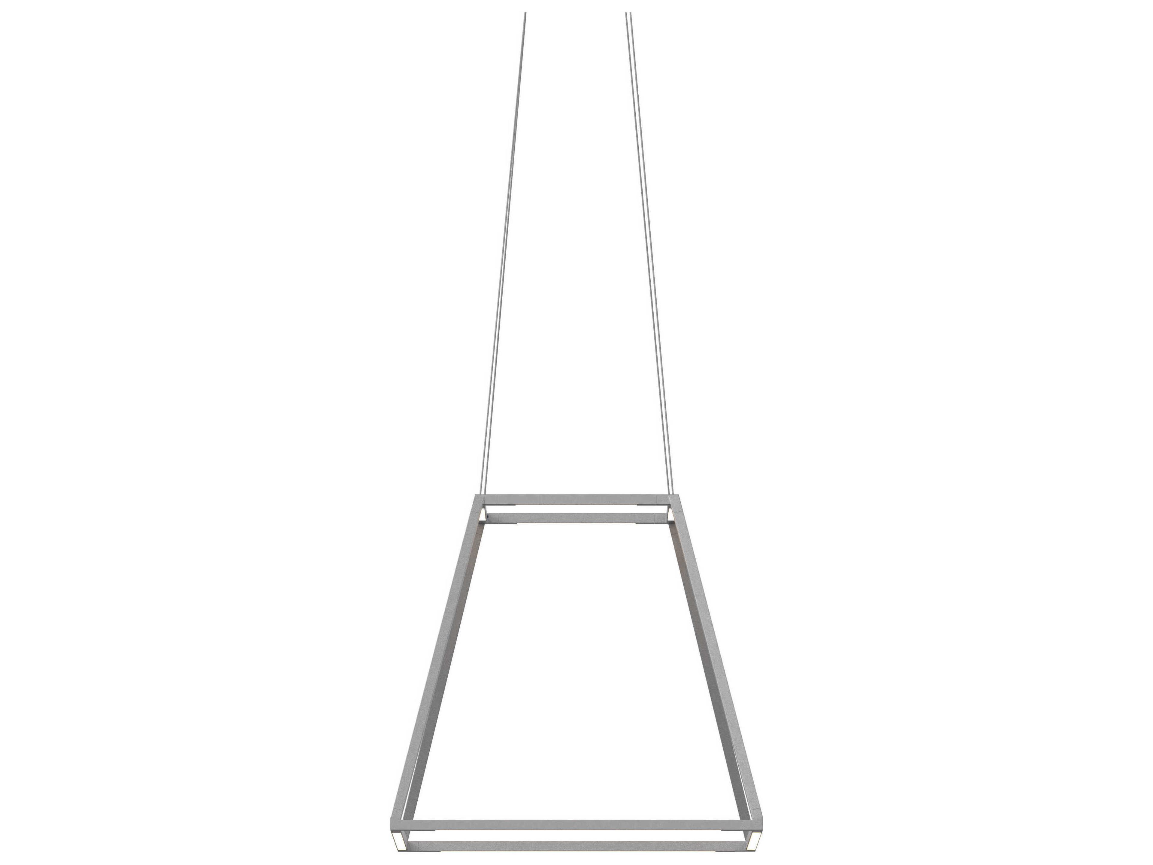 Koncept Z-bar Silver LED Geometric Linear Pendant