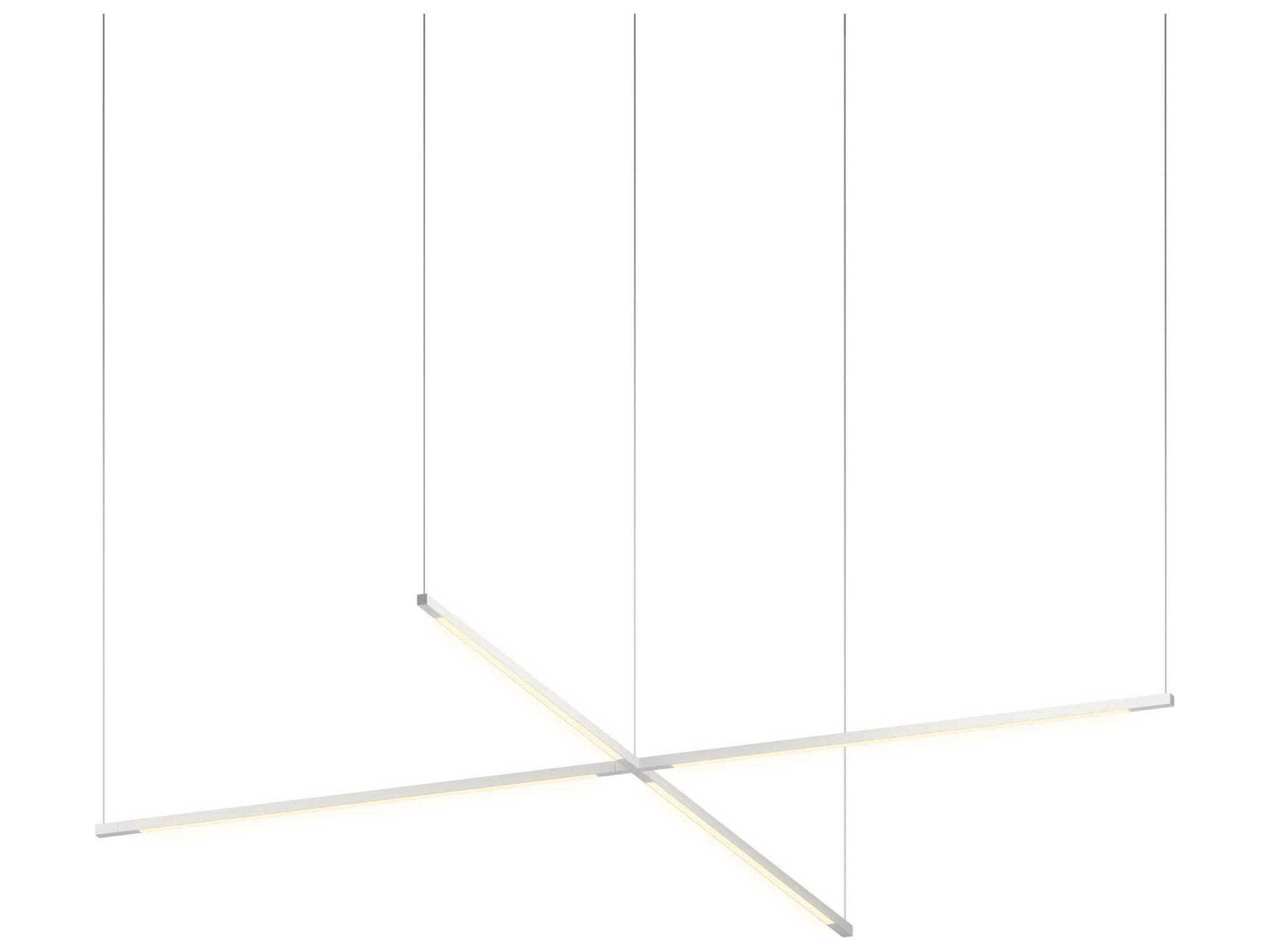 Z-Bar Cross Pendant Light Modern LED