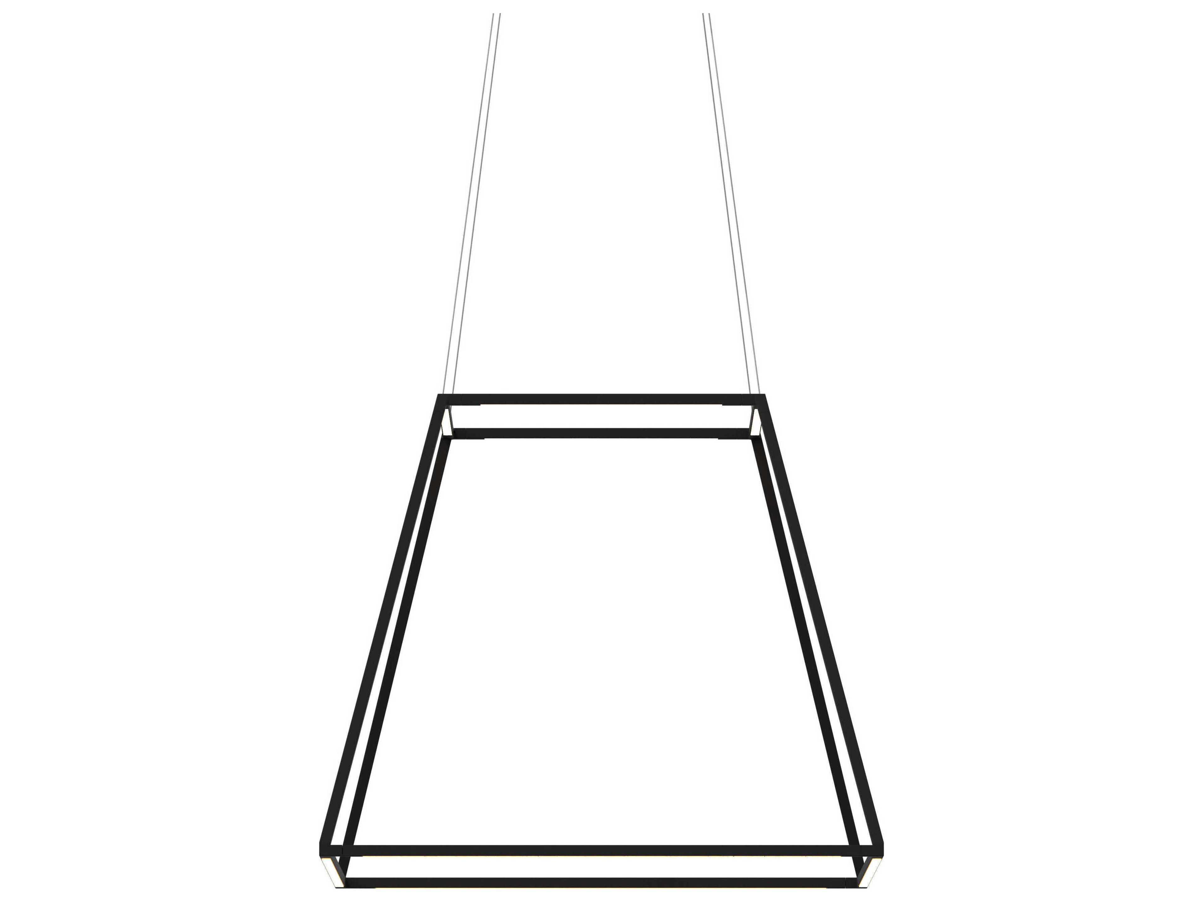 Koncept Z-bar Matte Black LED Geometric Linear Pendant