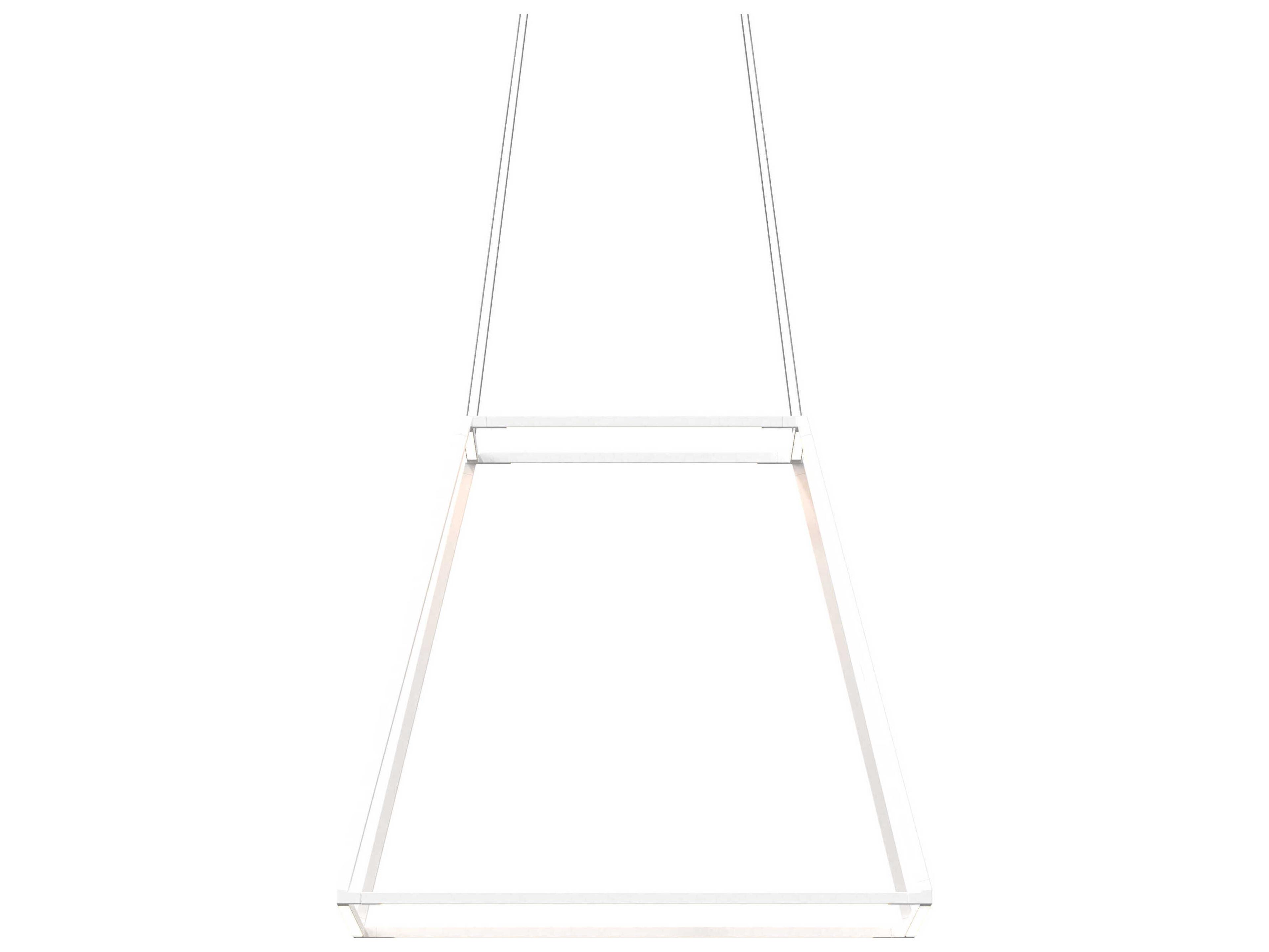 Koncept Z-bar Matte White LED Geometric Linear Pendant