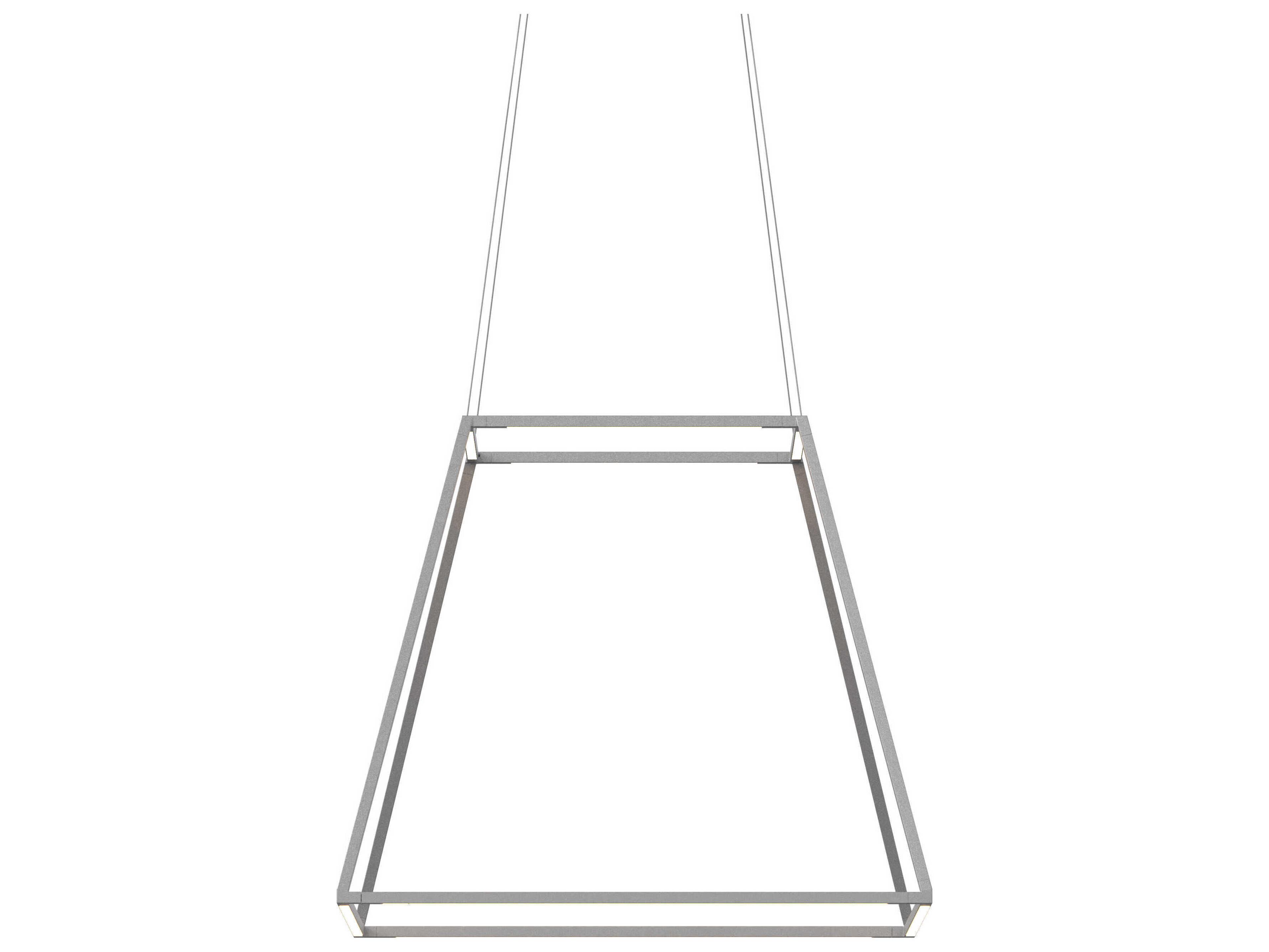 Koncept Z-bar Silver LED Geometric Linear Pendant