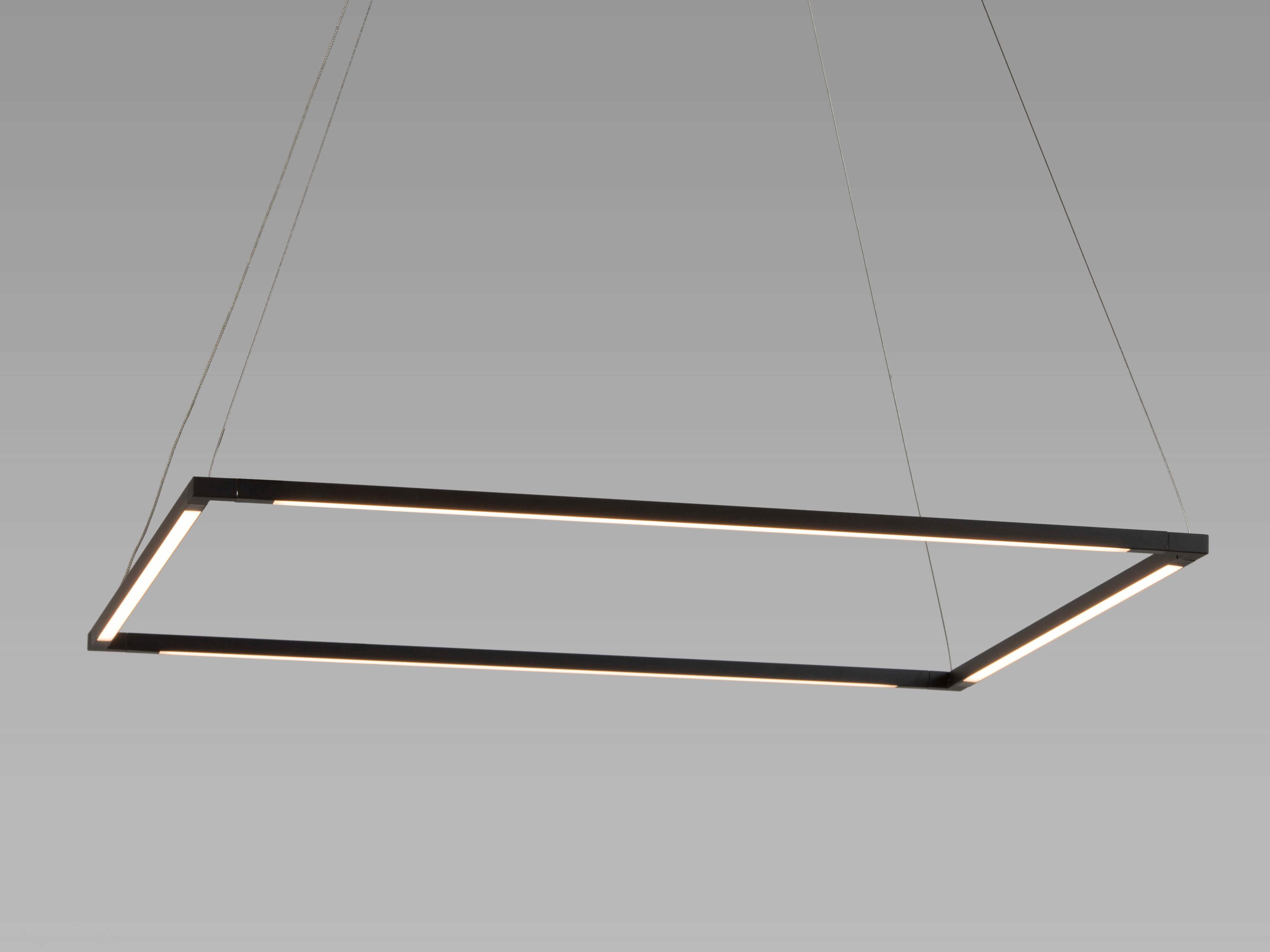 Koncept Z-bar Matte Black LED Geometric Linear Pendant