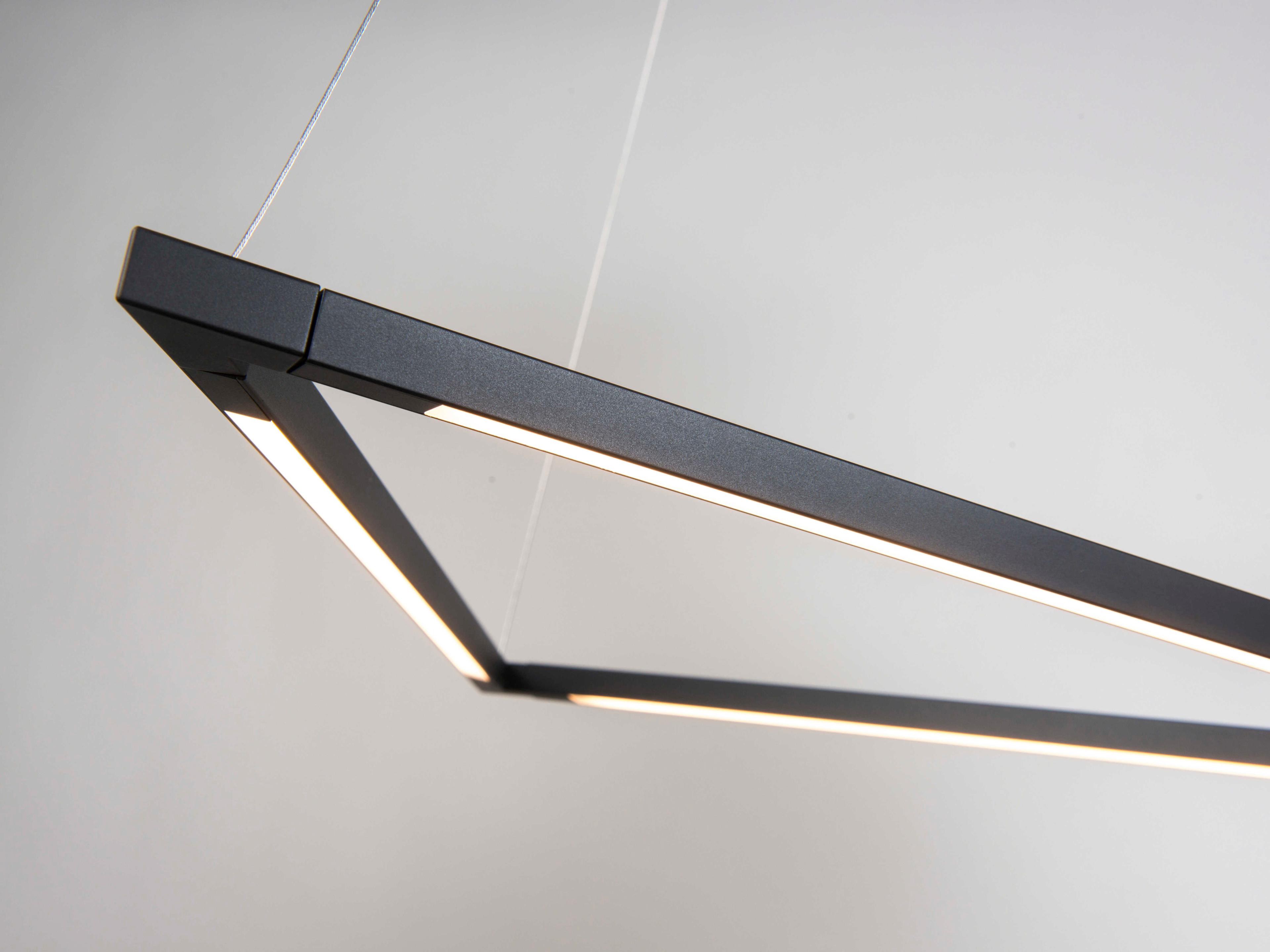 Koncept Z-bar Matte Black LED Geometric Linear Pendant
