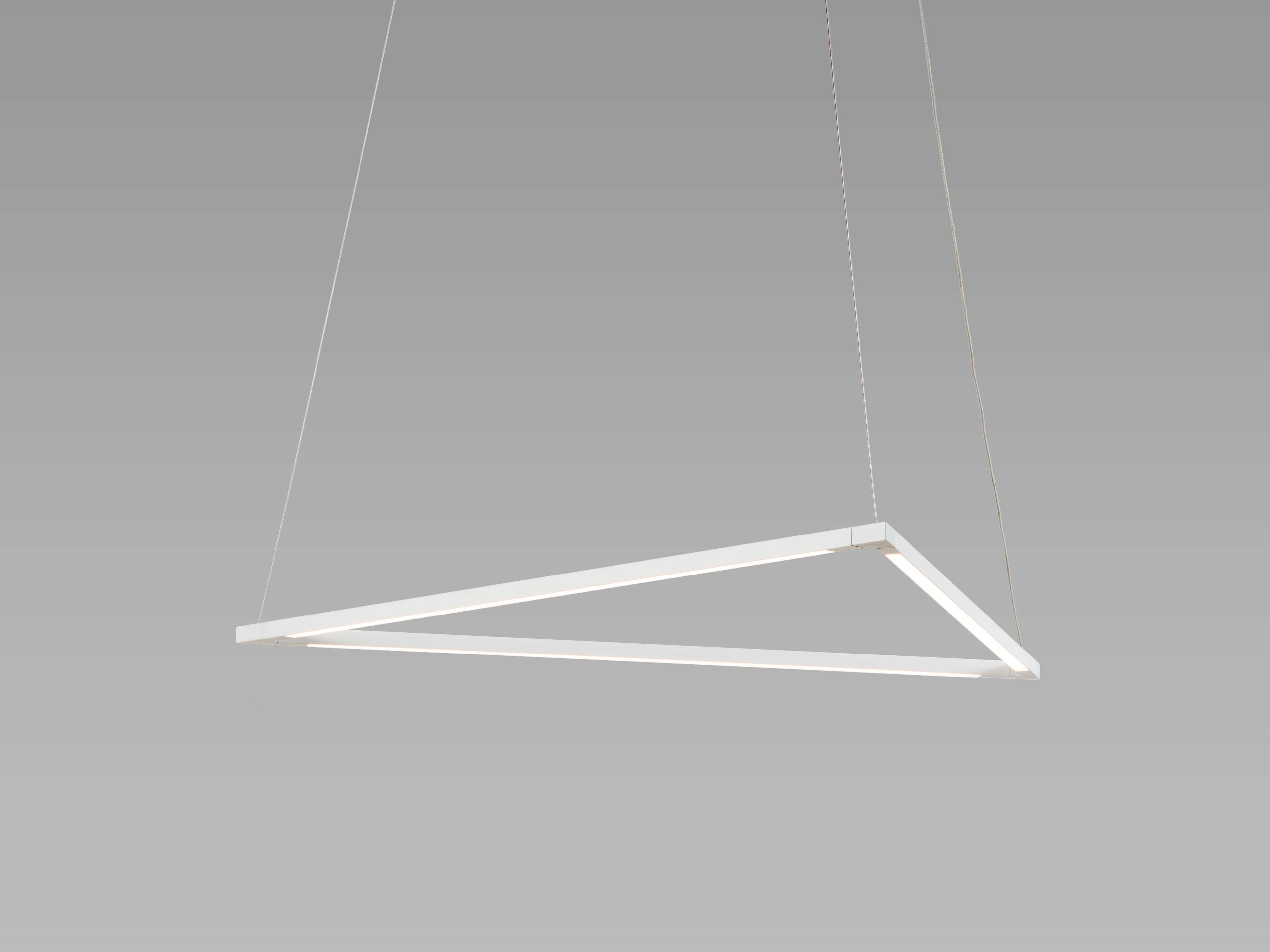 Koncept Z-bar Matte White LED Geometric Linear Pendant