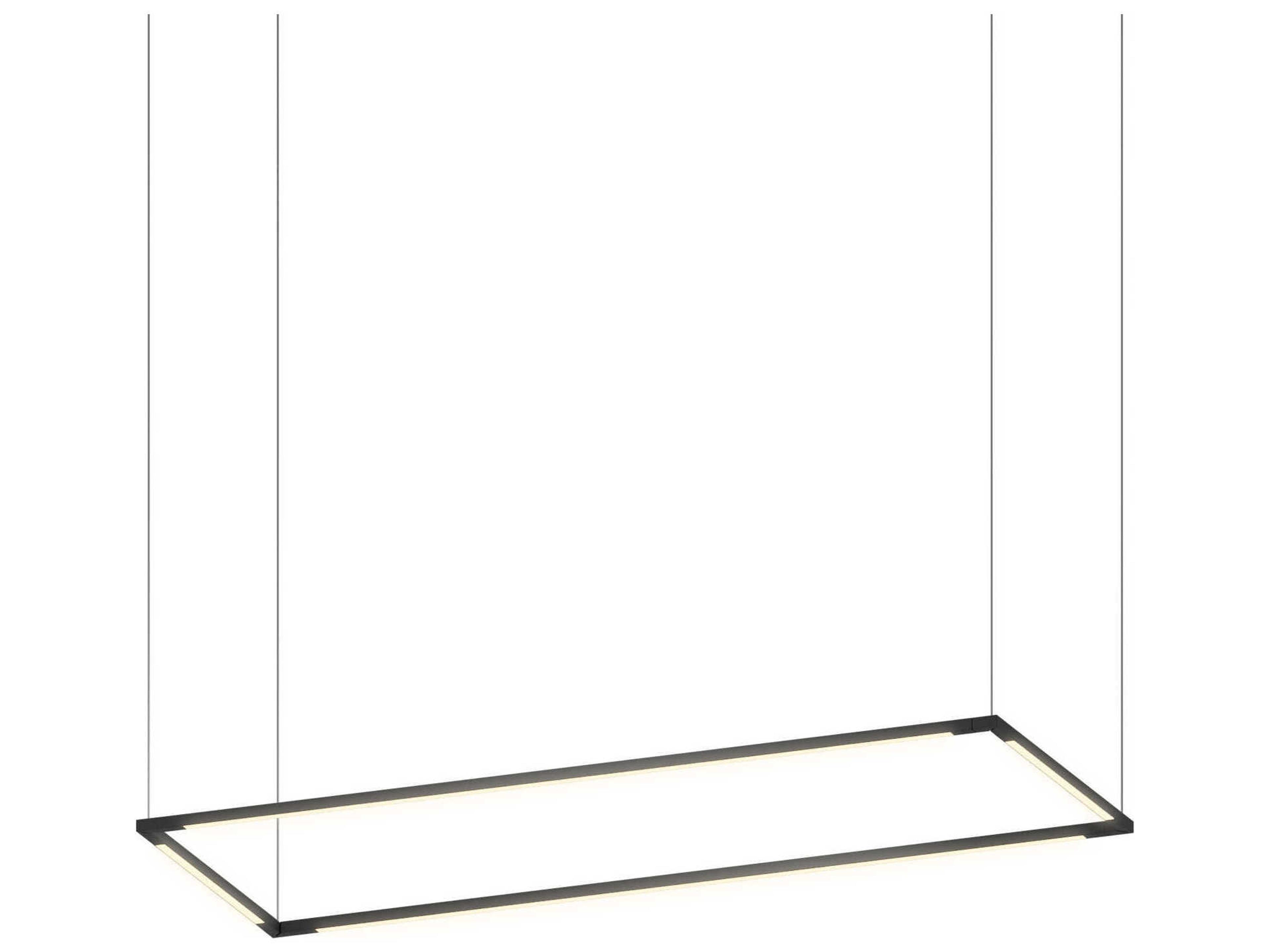 Z-Bar Pendant Rectangle LED Light Fixture