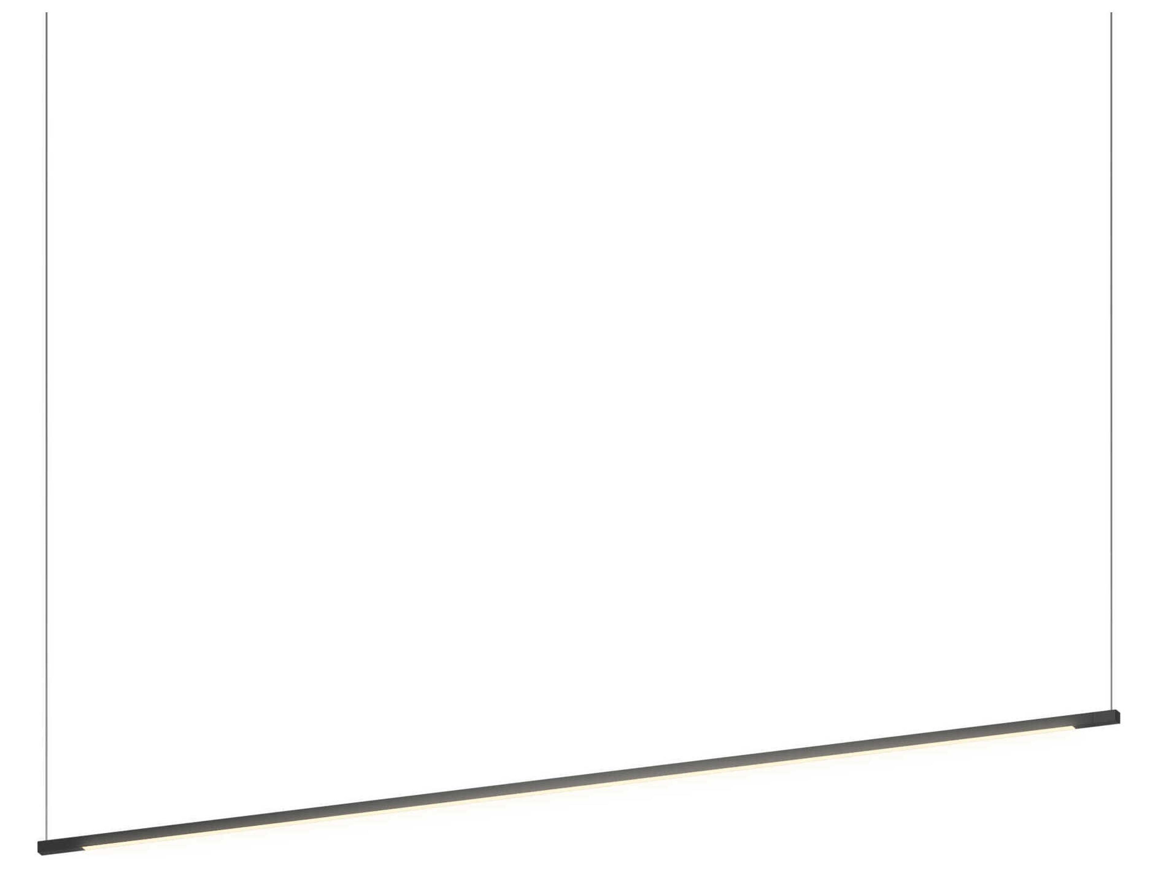 Koncept Z-bar Matte Black LED Linear Island Pendant