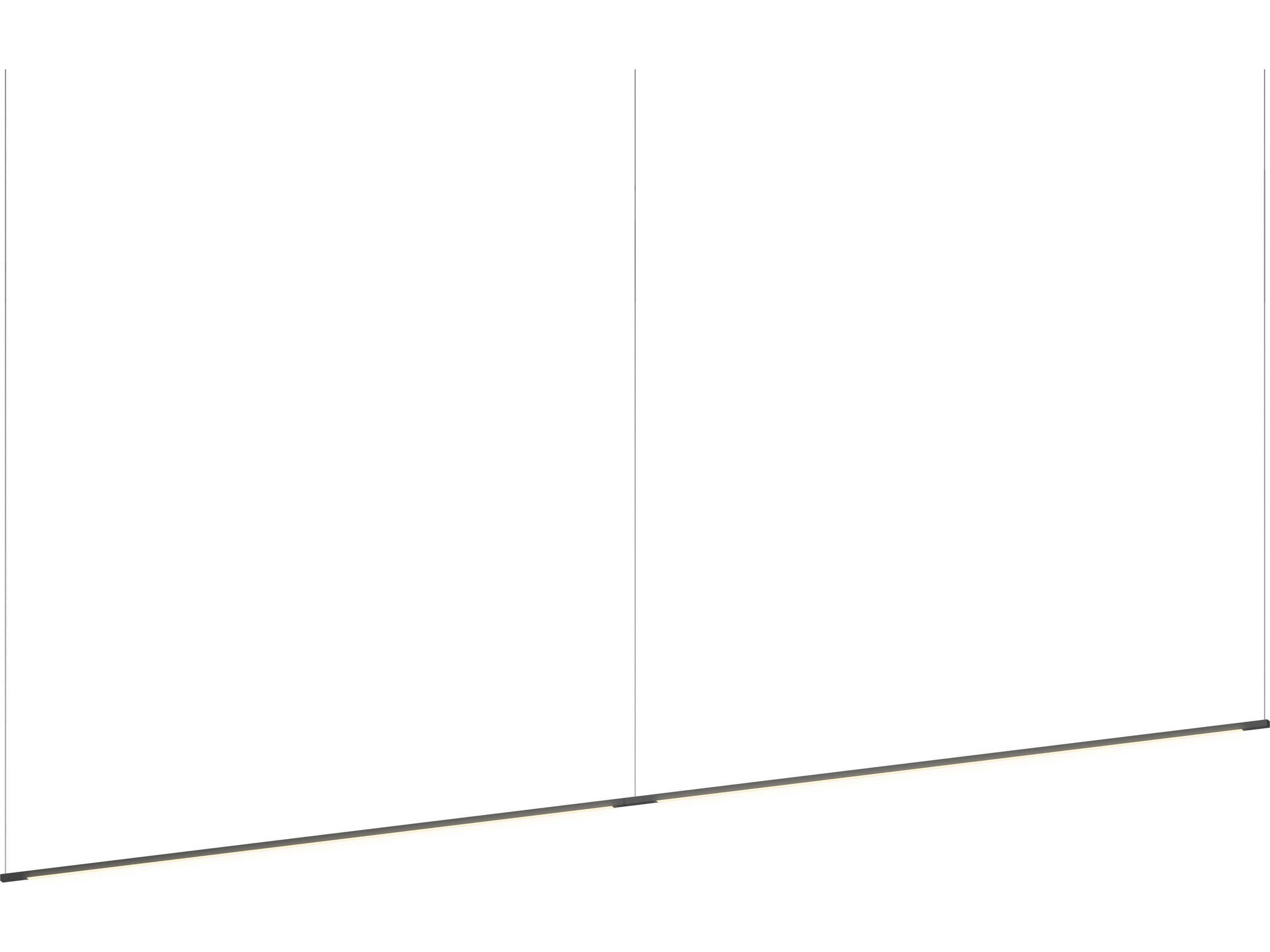 Z-Bar Linear Pendant Light in Matte Black