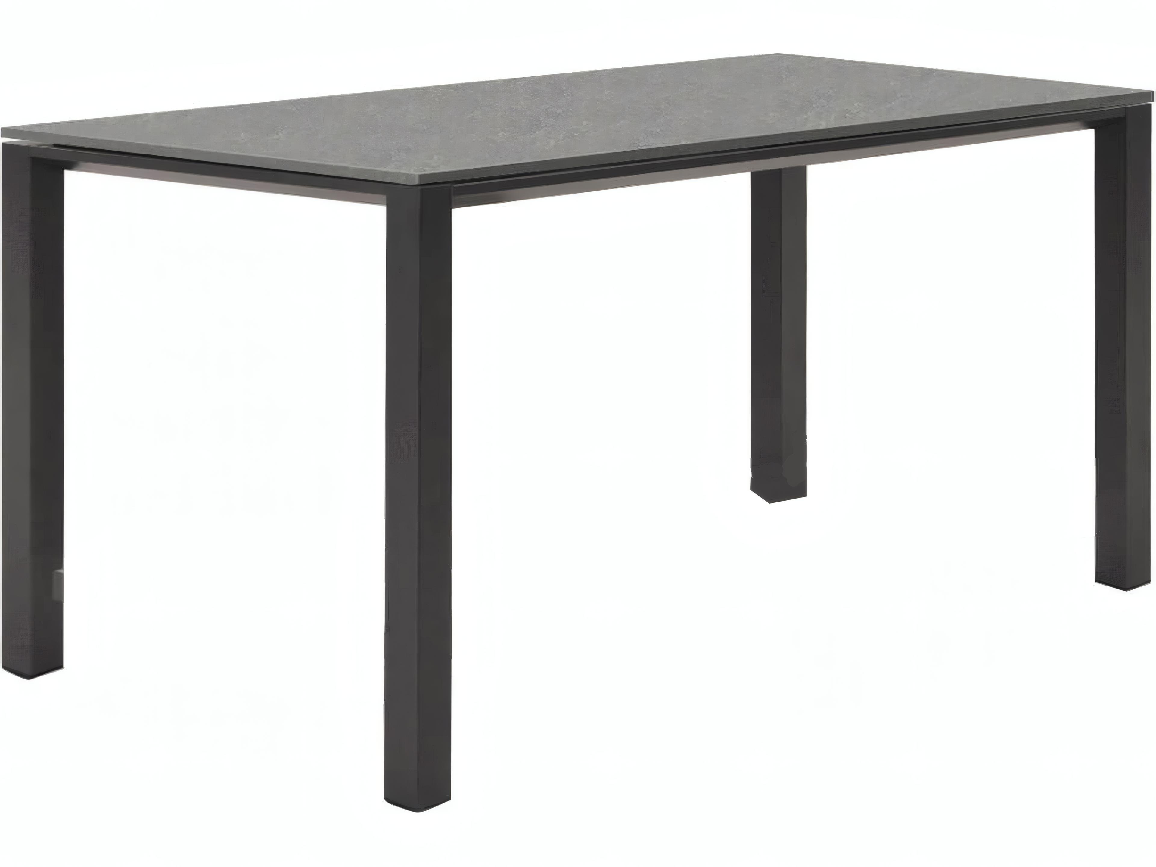 Concept Aluminum Lava Square Ceramic Top Outdoor Dining Table