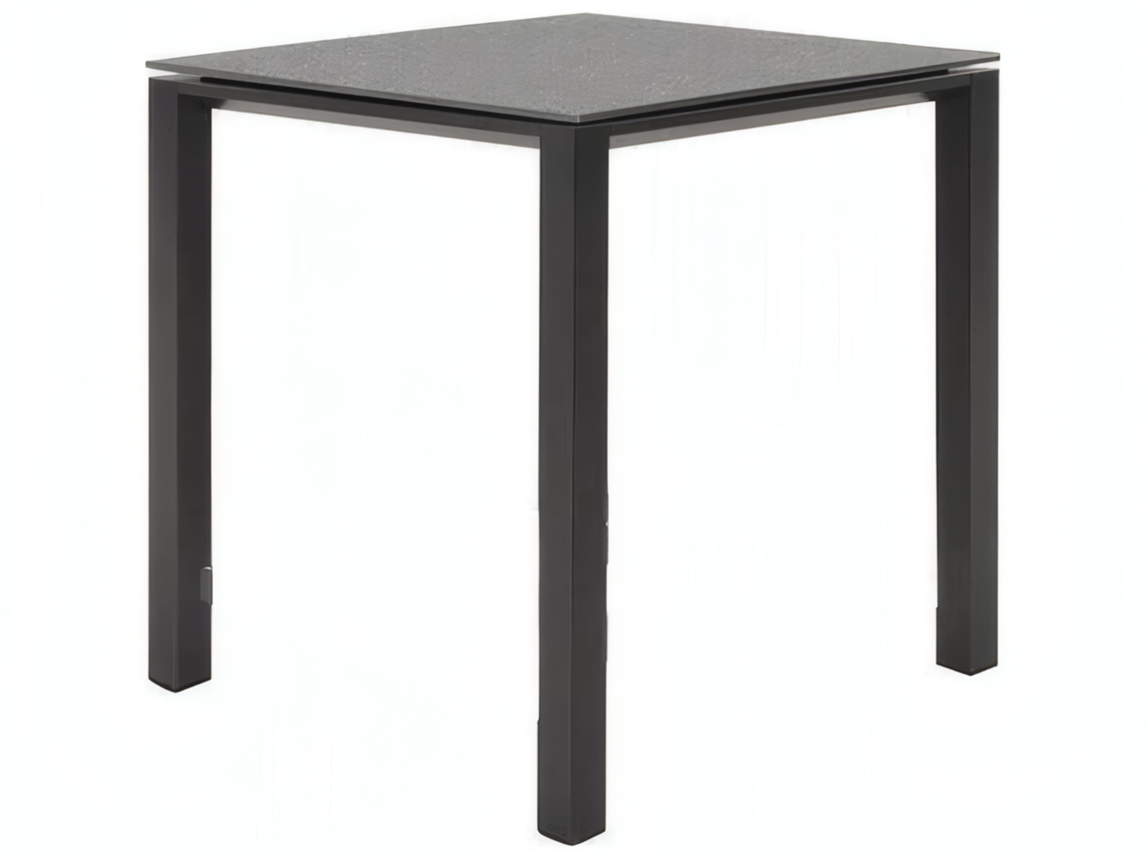 Concept Aluminum Lava Rectangular Ceramic Top Patio Dining Table