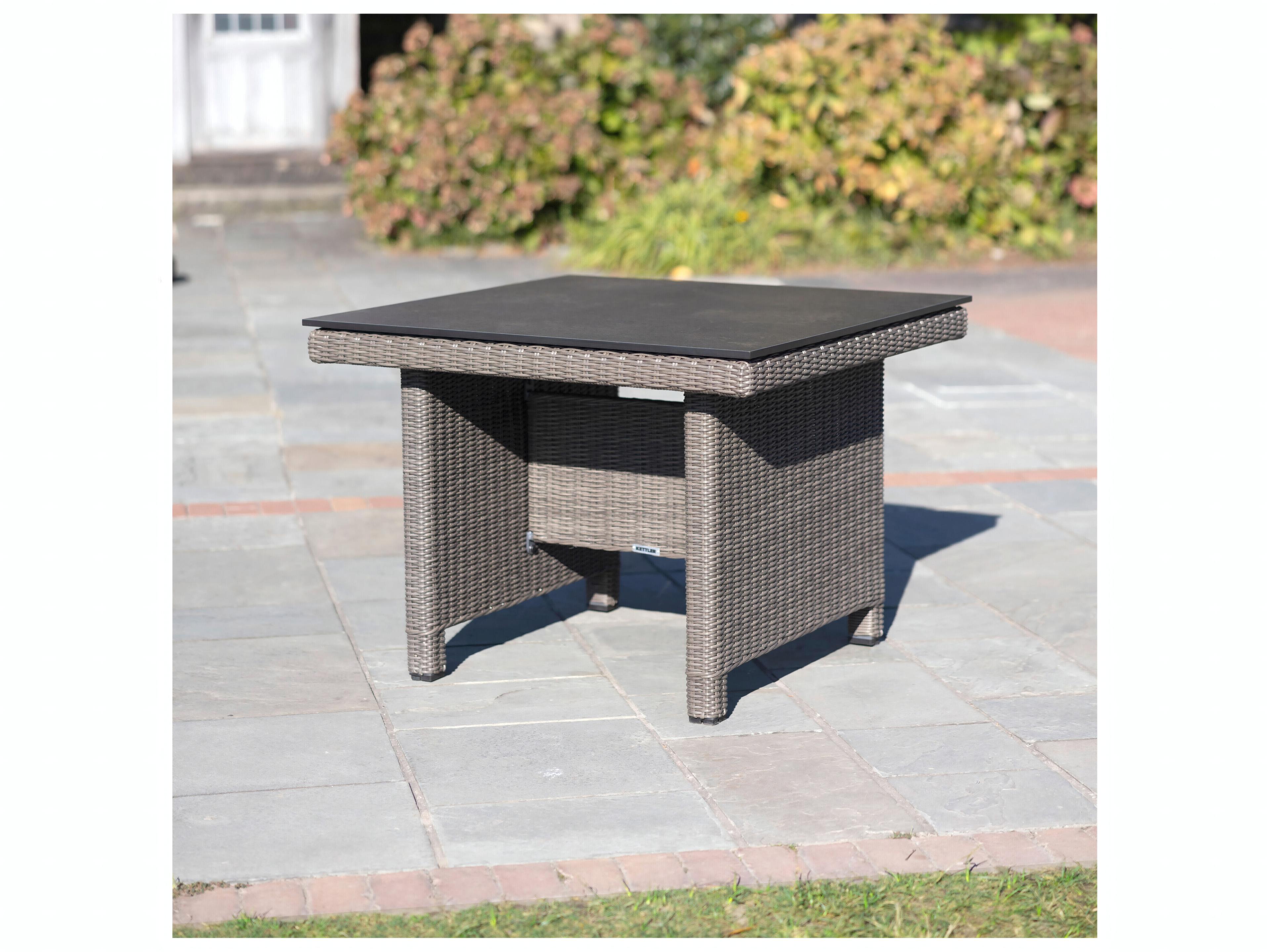 Kettler Palma Wicker Rattan Sectional Outdoor Lounge Set in Cash Ash