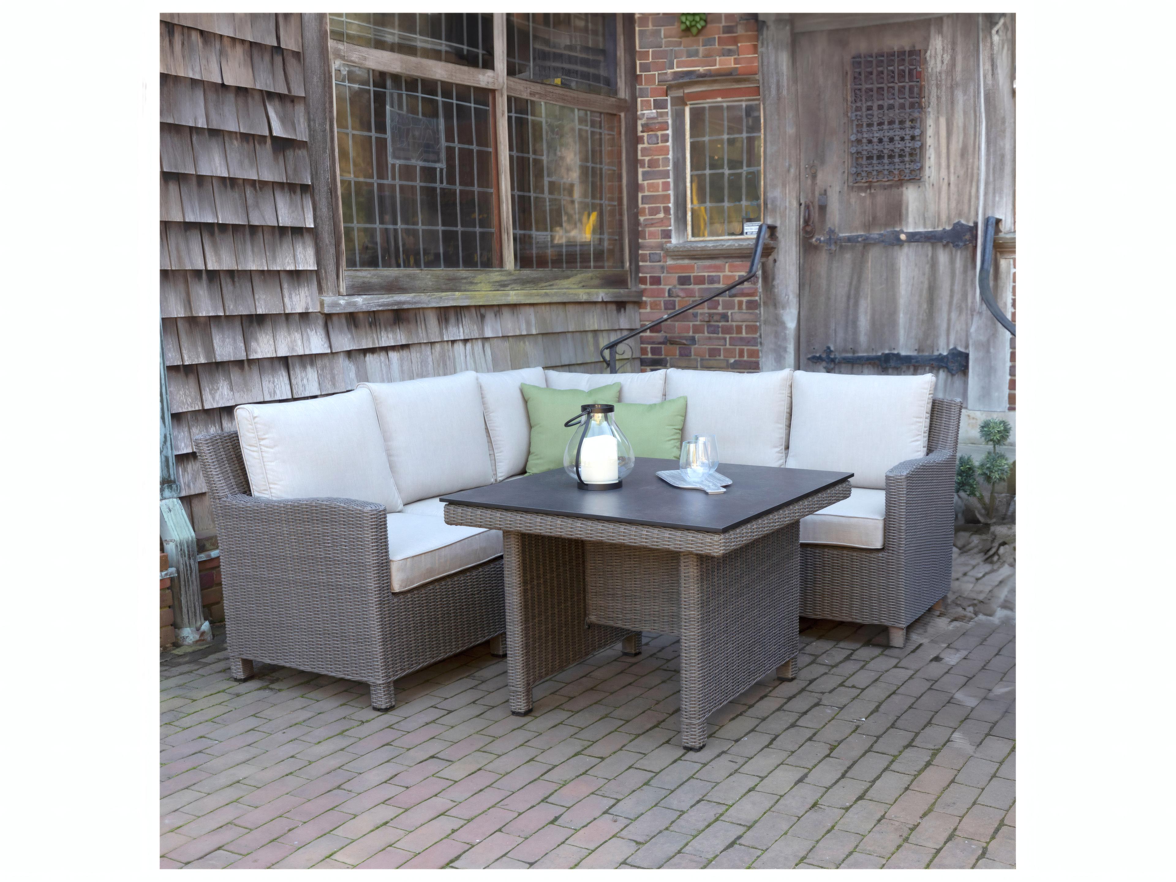 Kettler Palma Rattan Cast Ash Aluminum Cushion Lounge Set