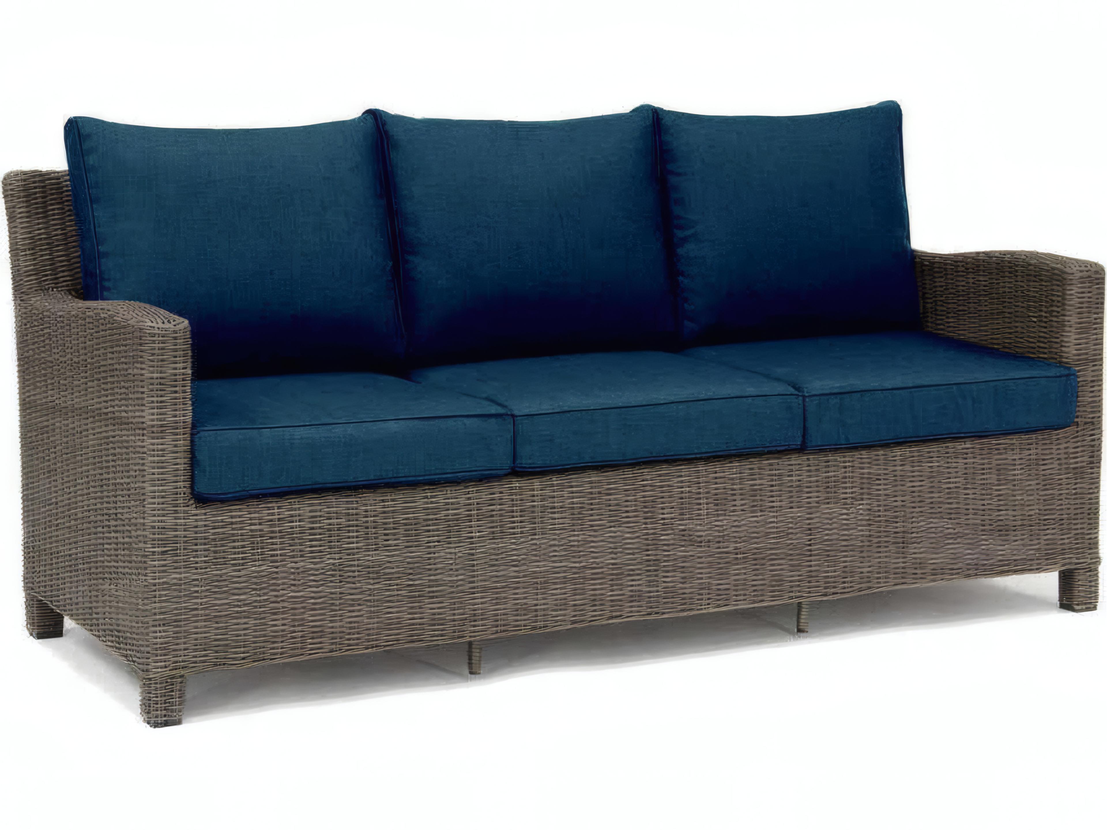 Kettler Palma Rattan Spectrum Indigo Aluminum Cushion Lounge Set