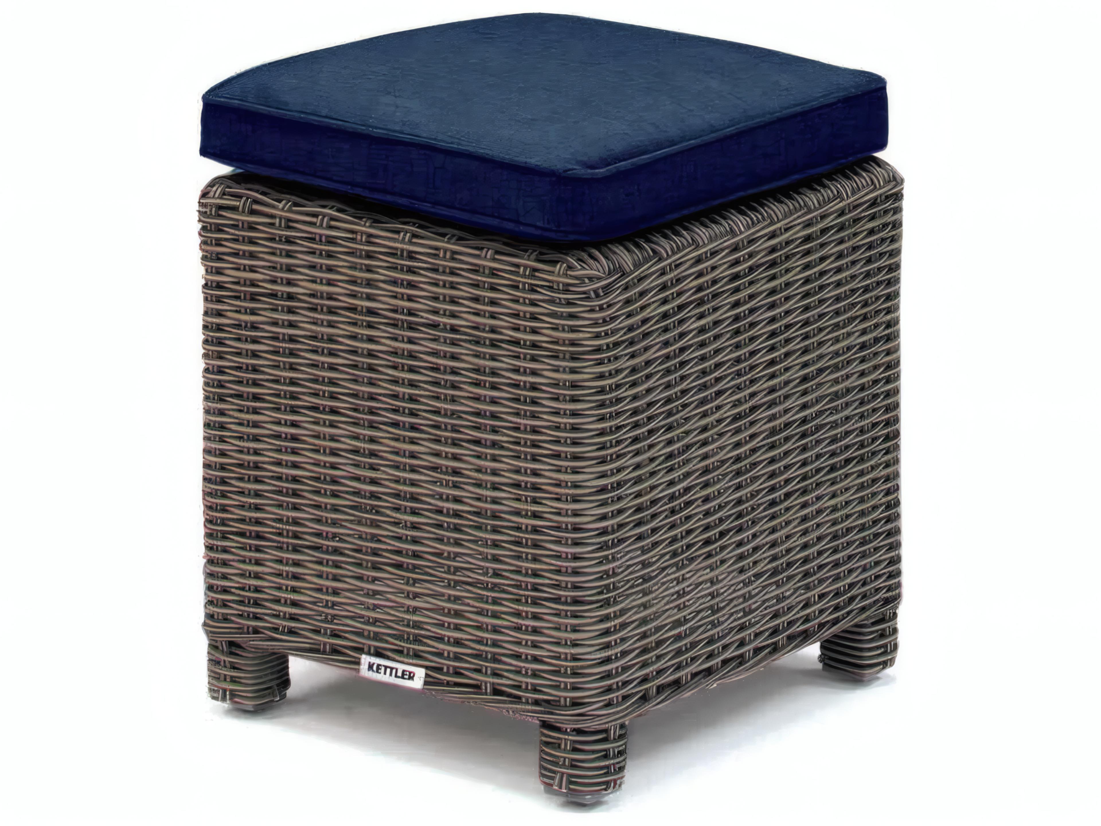 Kettler Palma Rattan Spectrum Indigo Aluminum Cushion Lounge Set