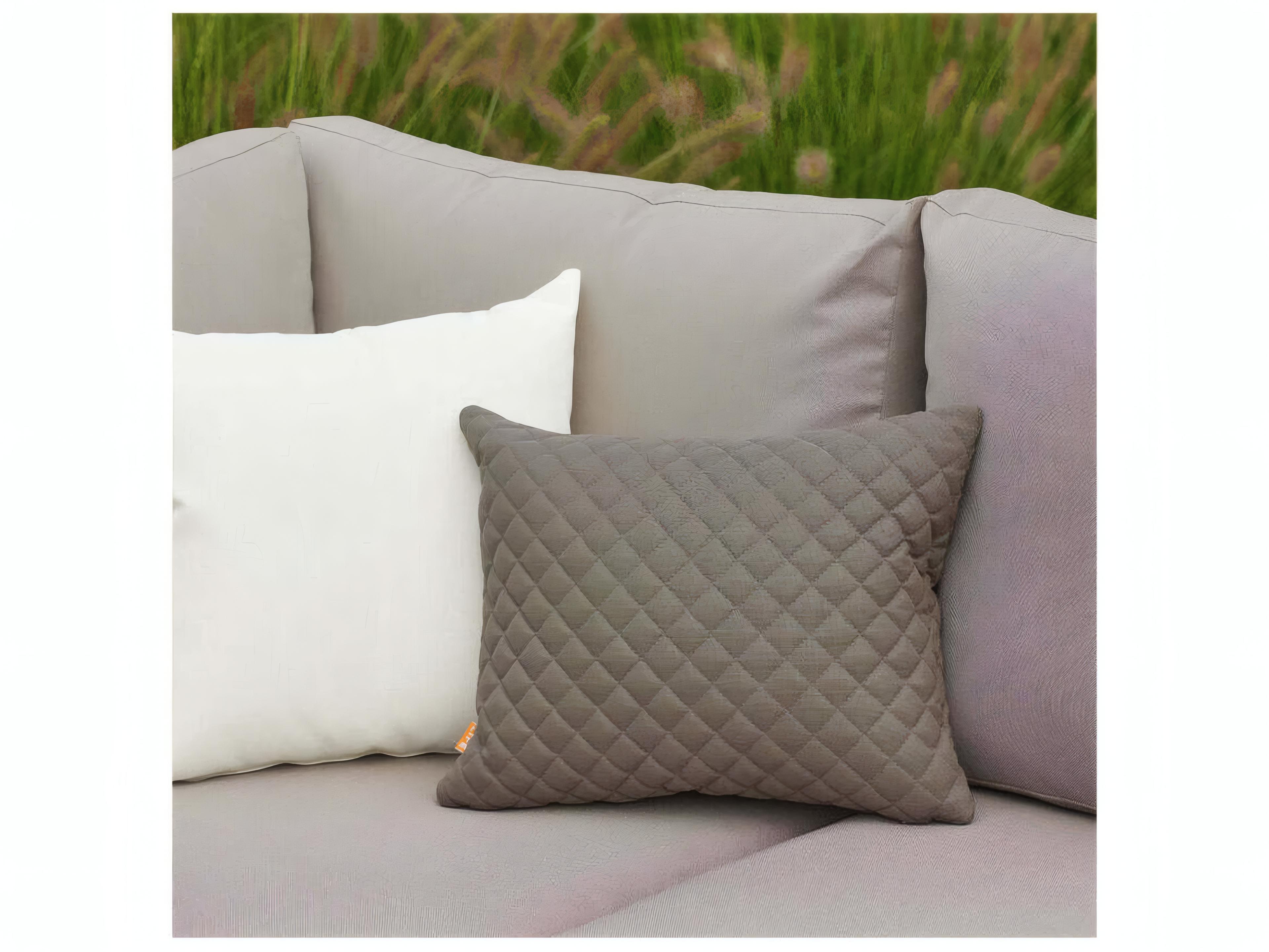 Kettler Fabric Carbon 18'' x 14'' Diamond Throw Pillow